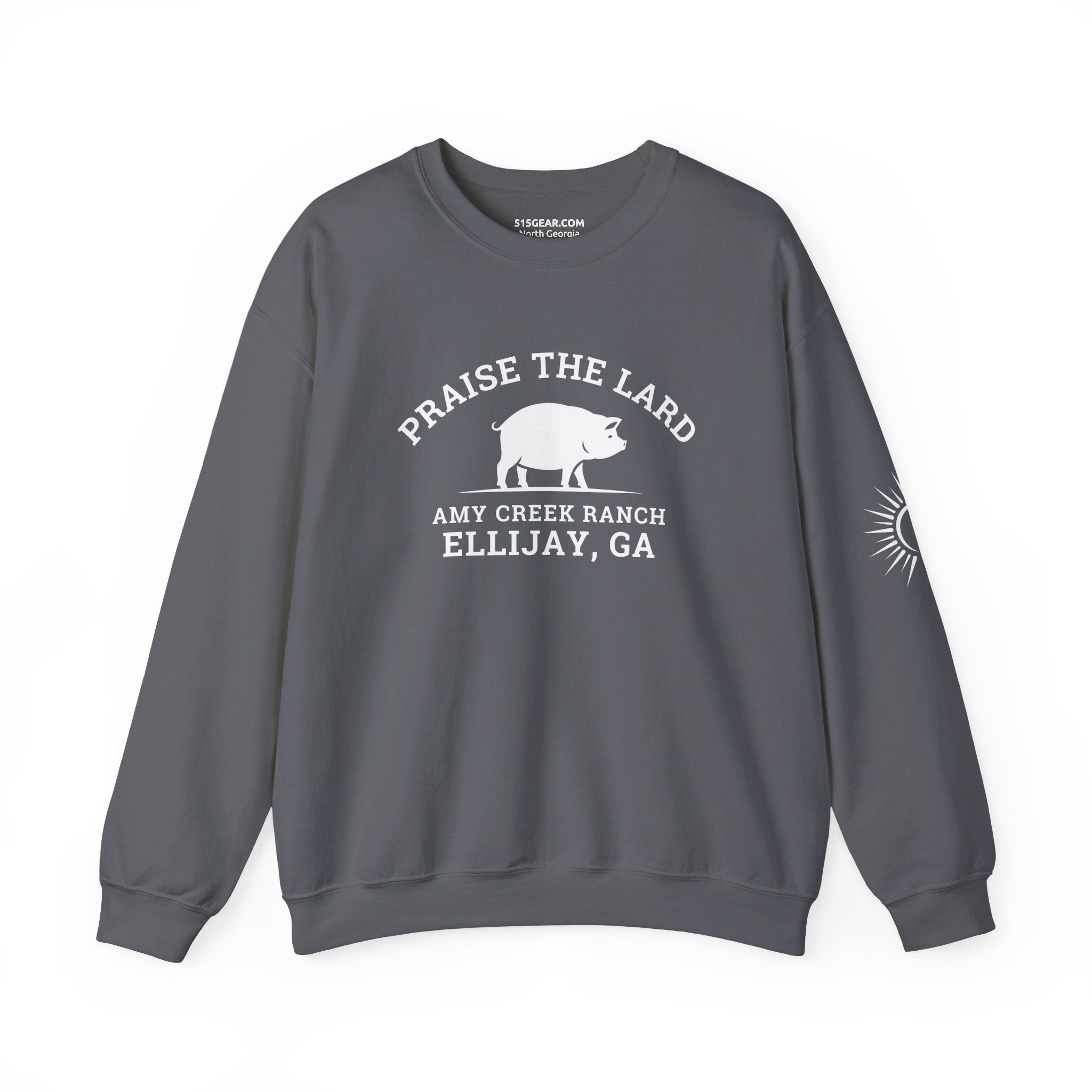 Sweatshirt, Praise the Lard Design, by 515Gear.com | Ellijay, GA | Amy Creek