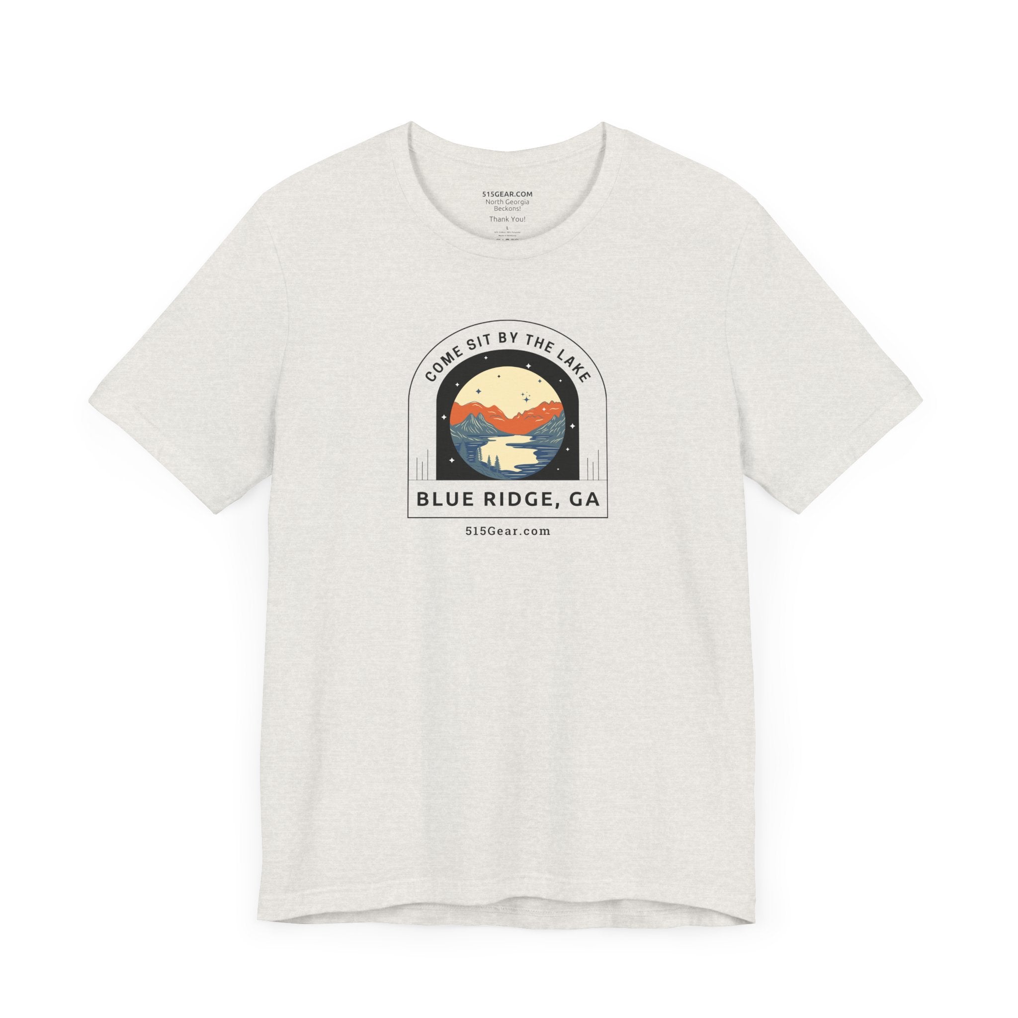 Unisex Adult T-shirt, by 515Gear.com | Blue Ridge, GA | Come Sit by the Lake!