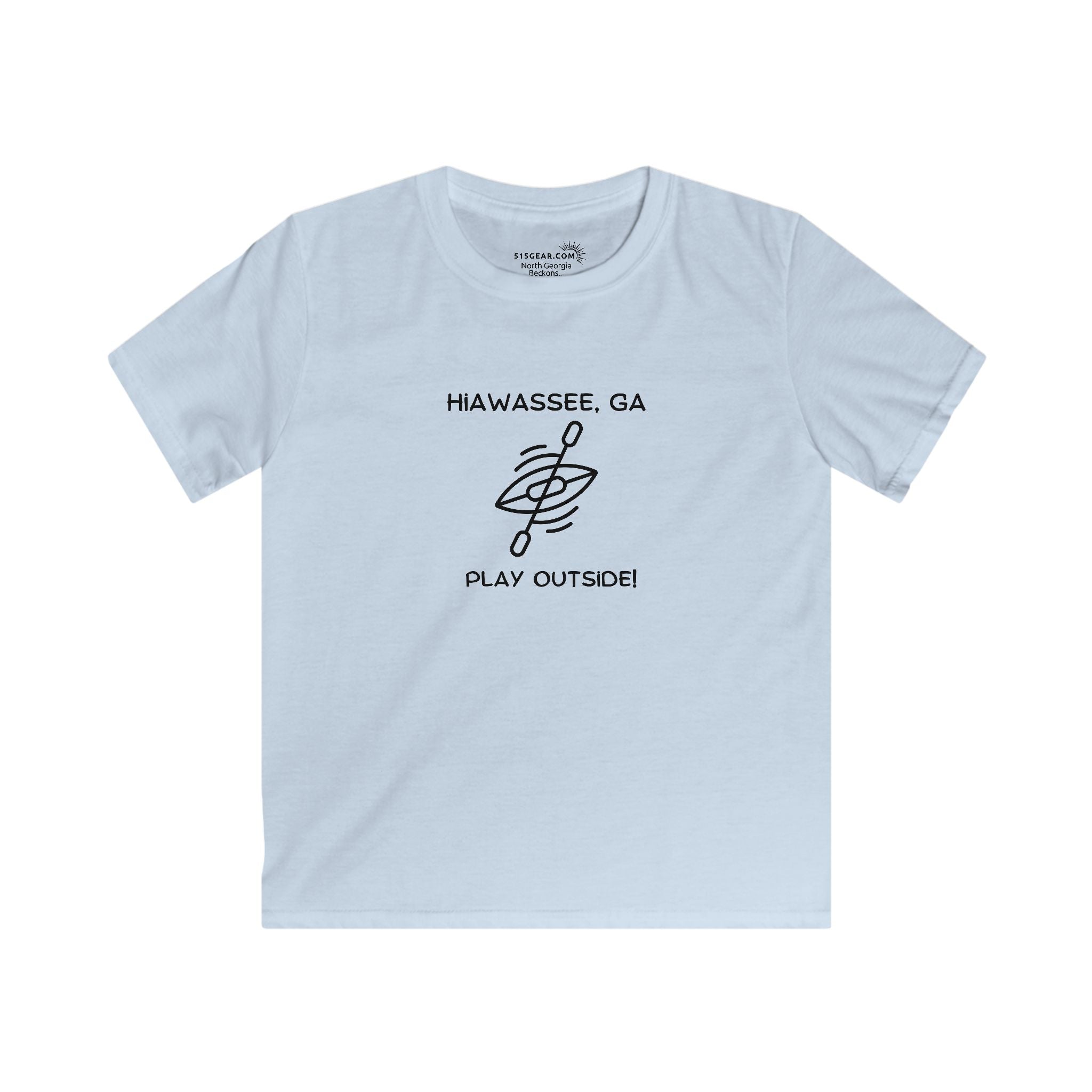 Kid’s T-Shirt, North GA Kayaking by 515Gear.com | Hiawassee, GA | Play Outside!