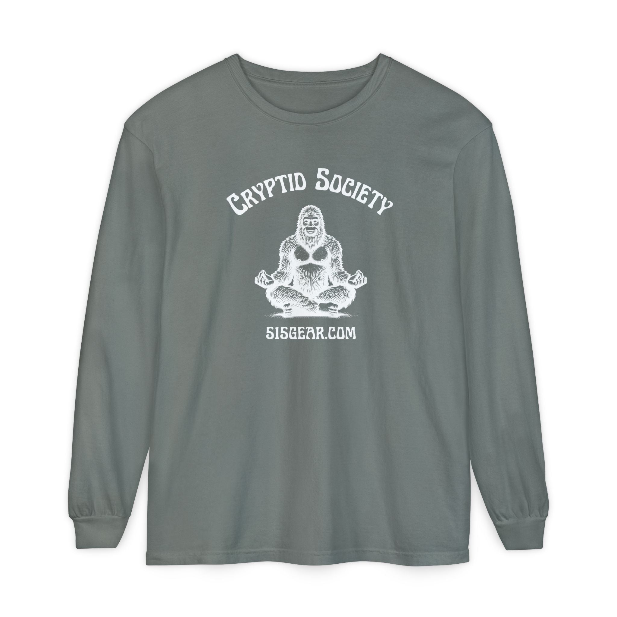 Unisex Adult Long Sleeve T-shirt, Zen Bigfoot Design | 515Gear.com | It's a Zen Thing!