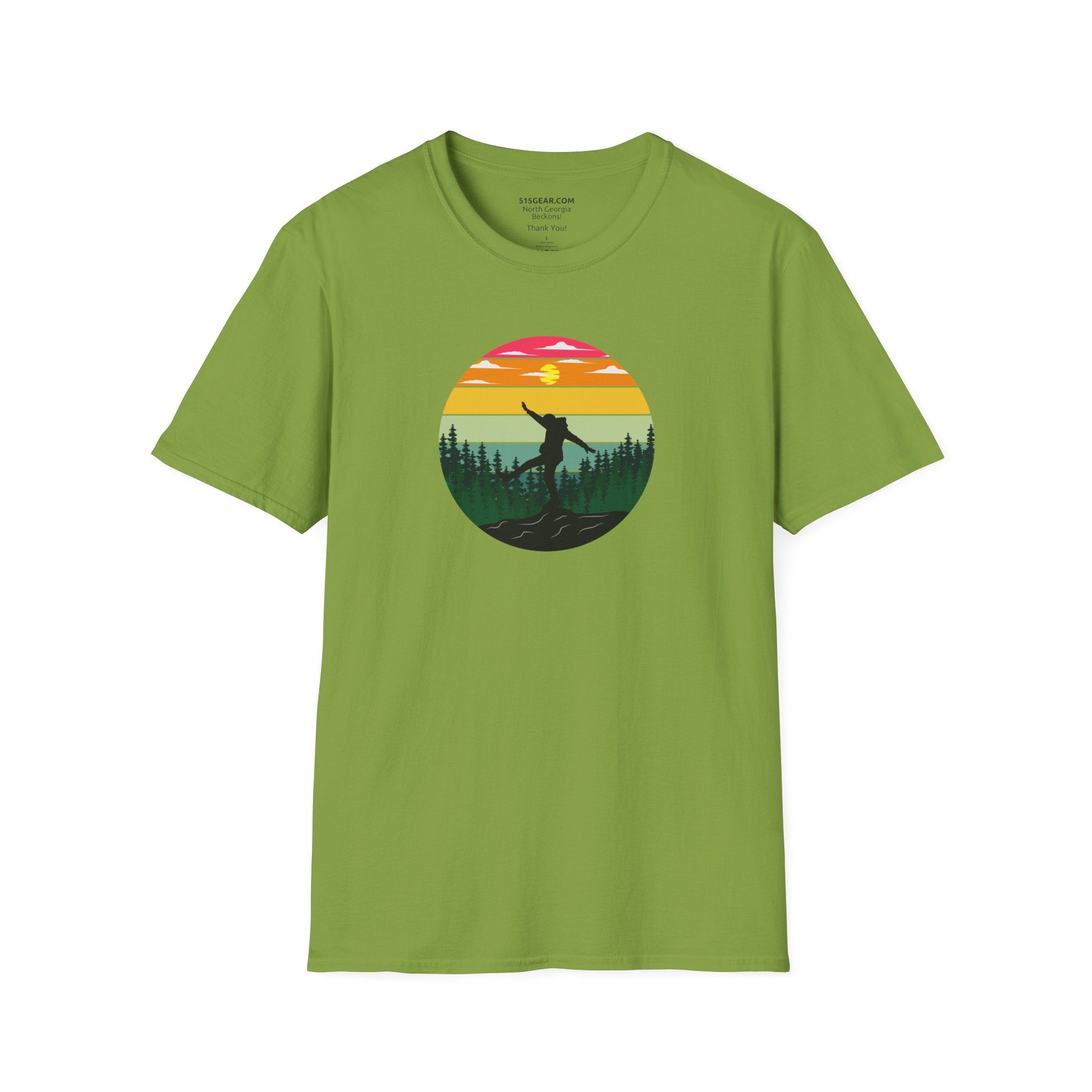 Unisex Adult T-shirt, mountain hiker graphic | by 515Gear.com | Perfect hiking apparel