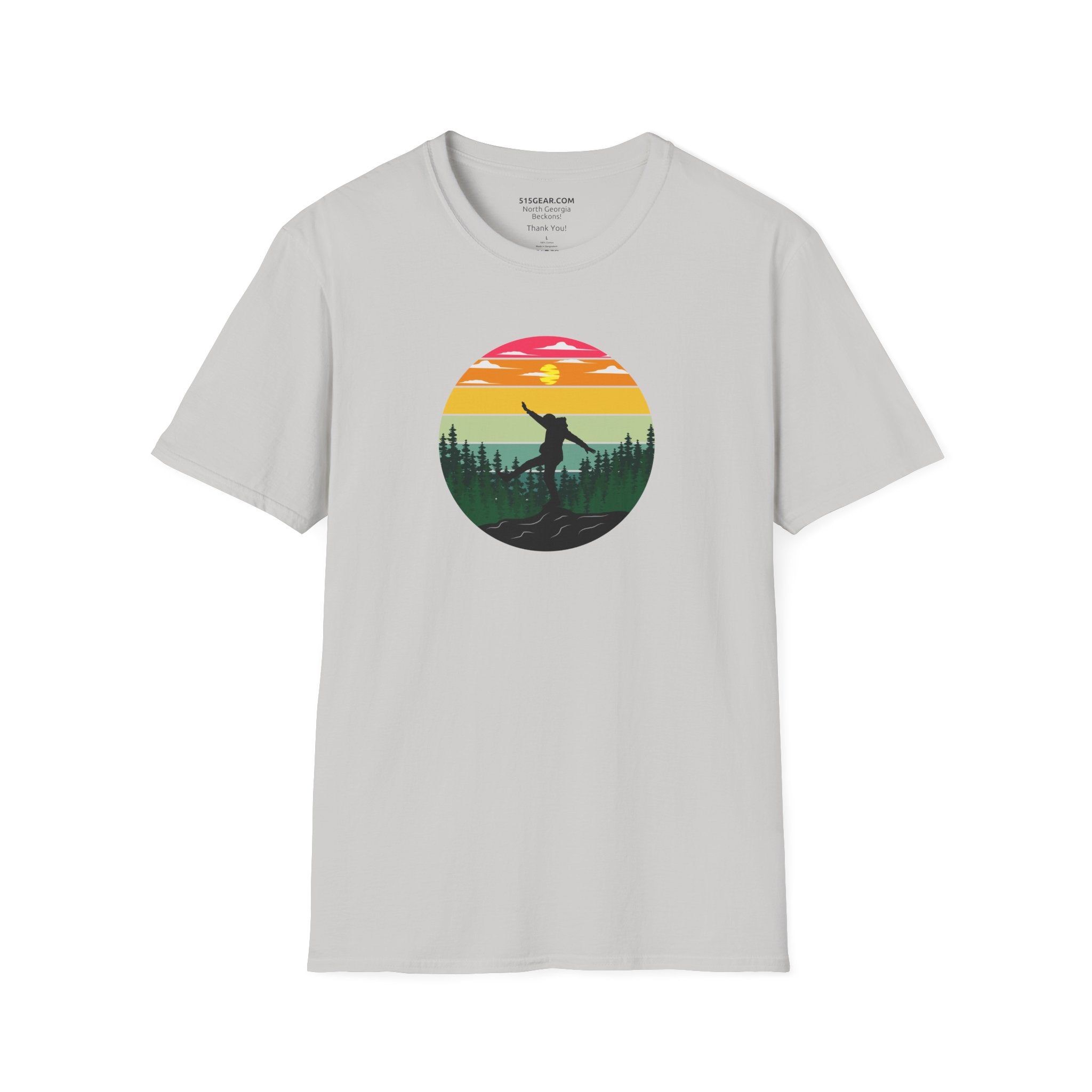 Unisex Adult T-shirt, mountain hiker graphic | by 515Gear.com | Perfect hiking apparel