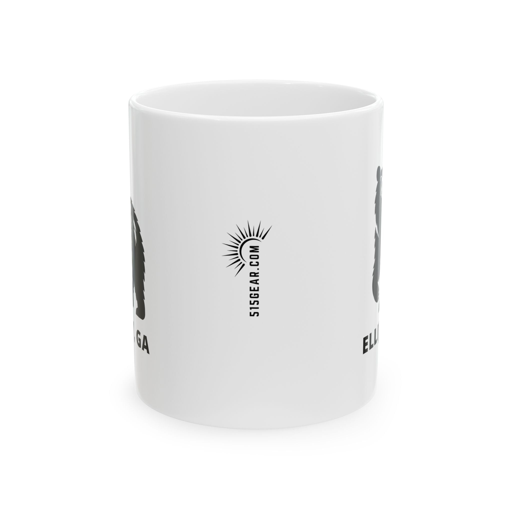North Georgia Mountains, Ellijay Coffee Mug – Black Bear Collection (11oz, 15oz)