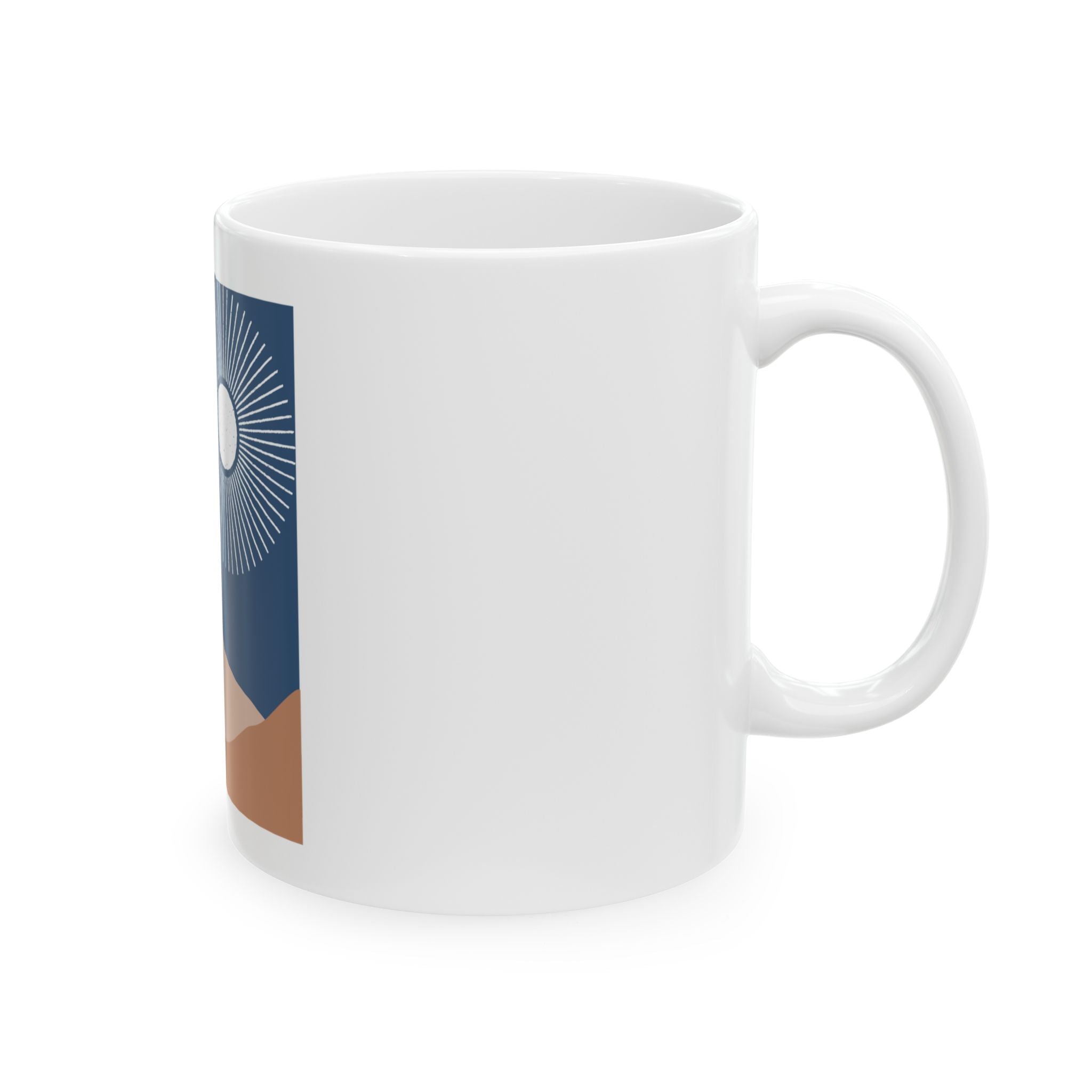 Double Knob Mountain Full Moon, Coffee Mug – 15oz