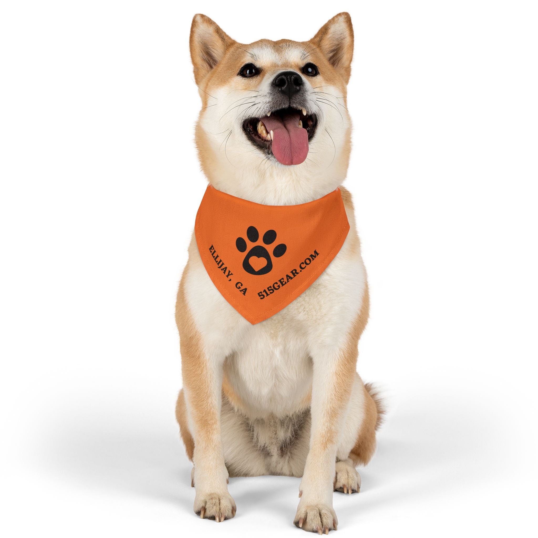 Dog Bandana, by 515 Gear.com | Ellijay, GA | Orange Bling for your favorite pup!