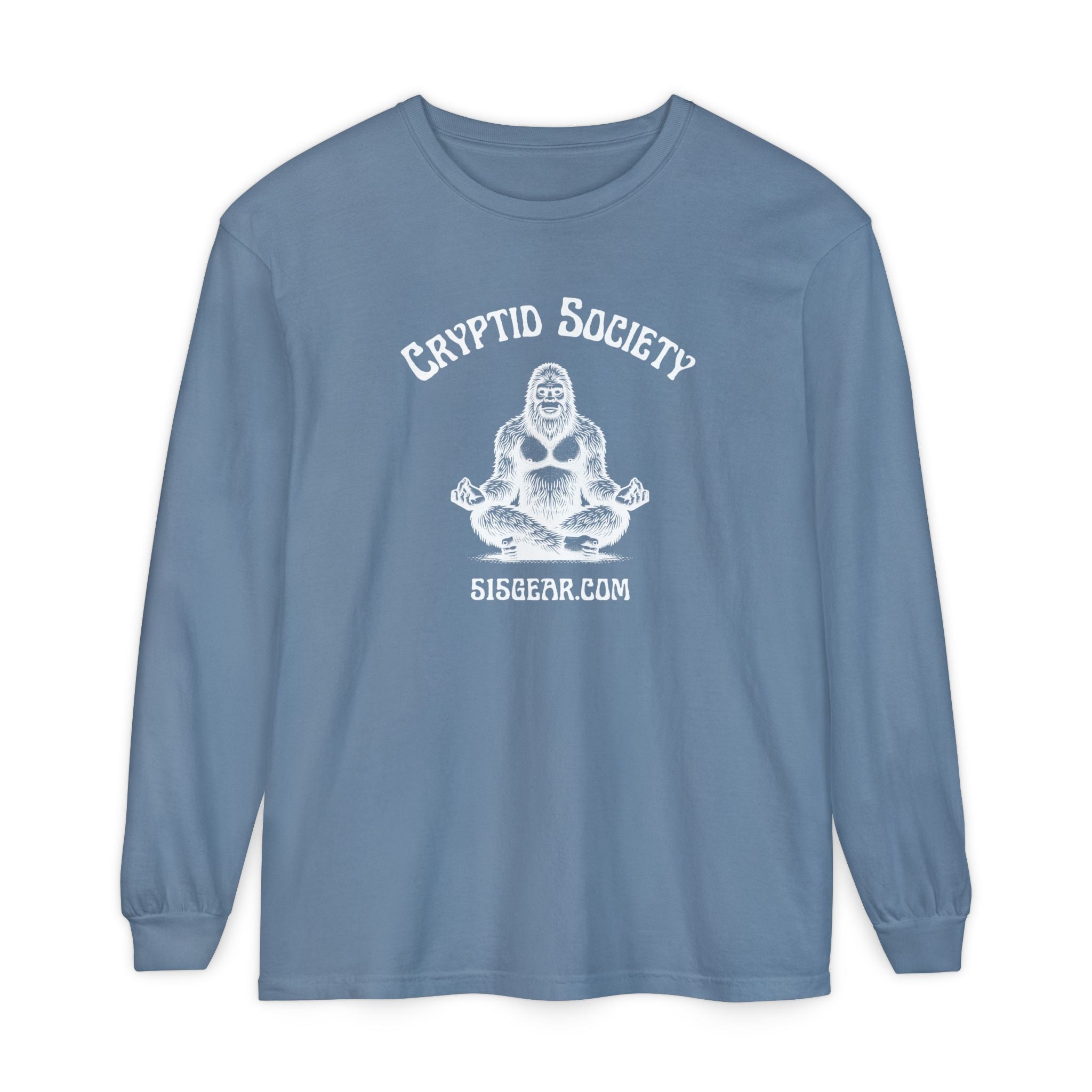 Unisex Adult Long Sleeve T-shirt, Zen Bigfoot Design | 515Gear.com | It's a Zen Thing!