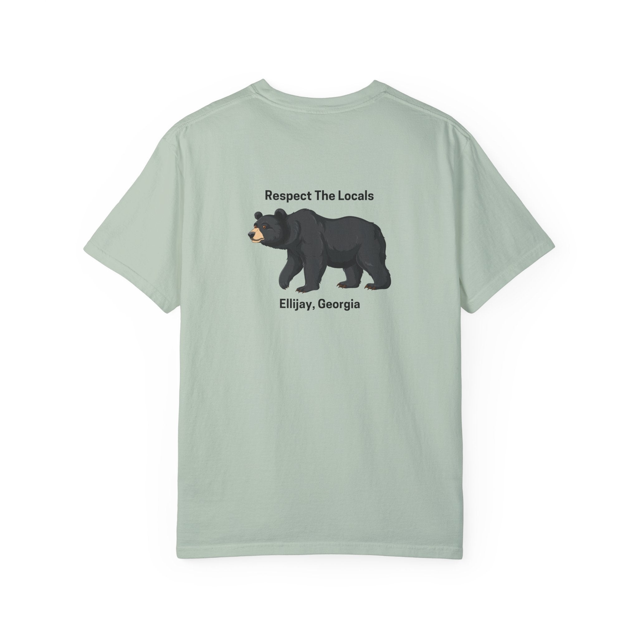 unisex adult T-shirt, Respect the locals, by 515Gear.com | Ellijay, GA | celebrate our local black bears