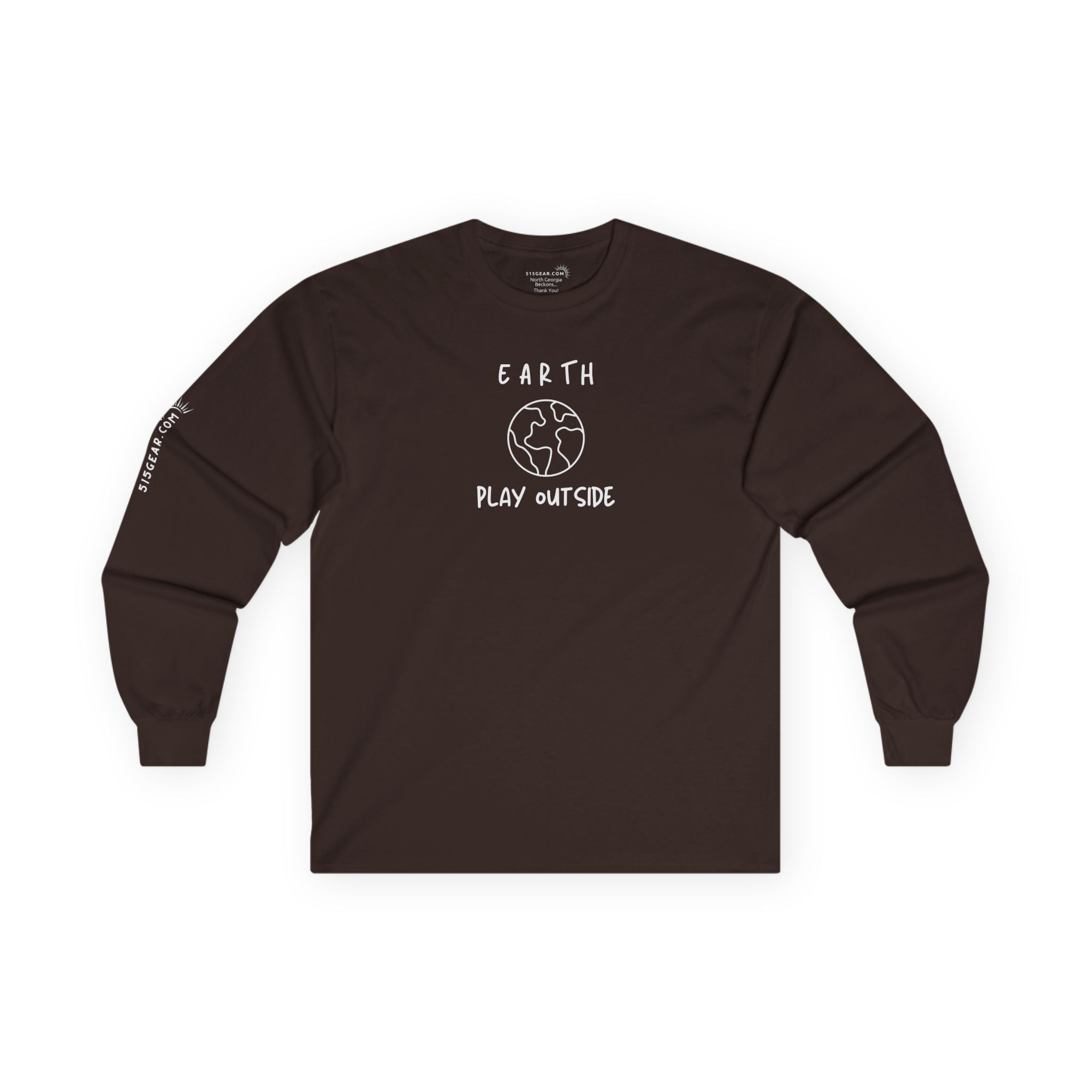 Unisex Adult Long-Sleeve T-shirt, "Earth" design | by 515Gear.com | Play Outside!