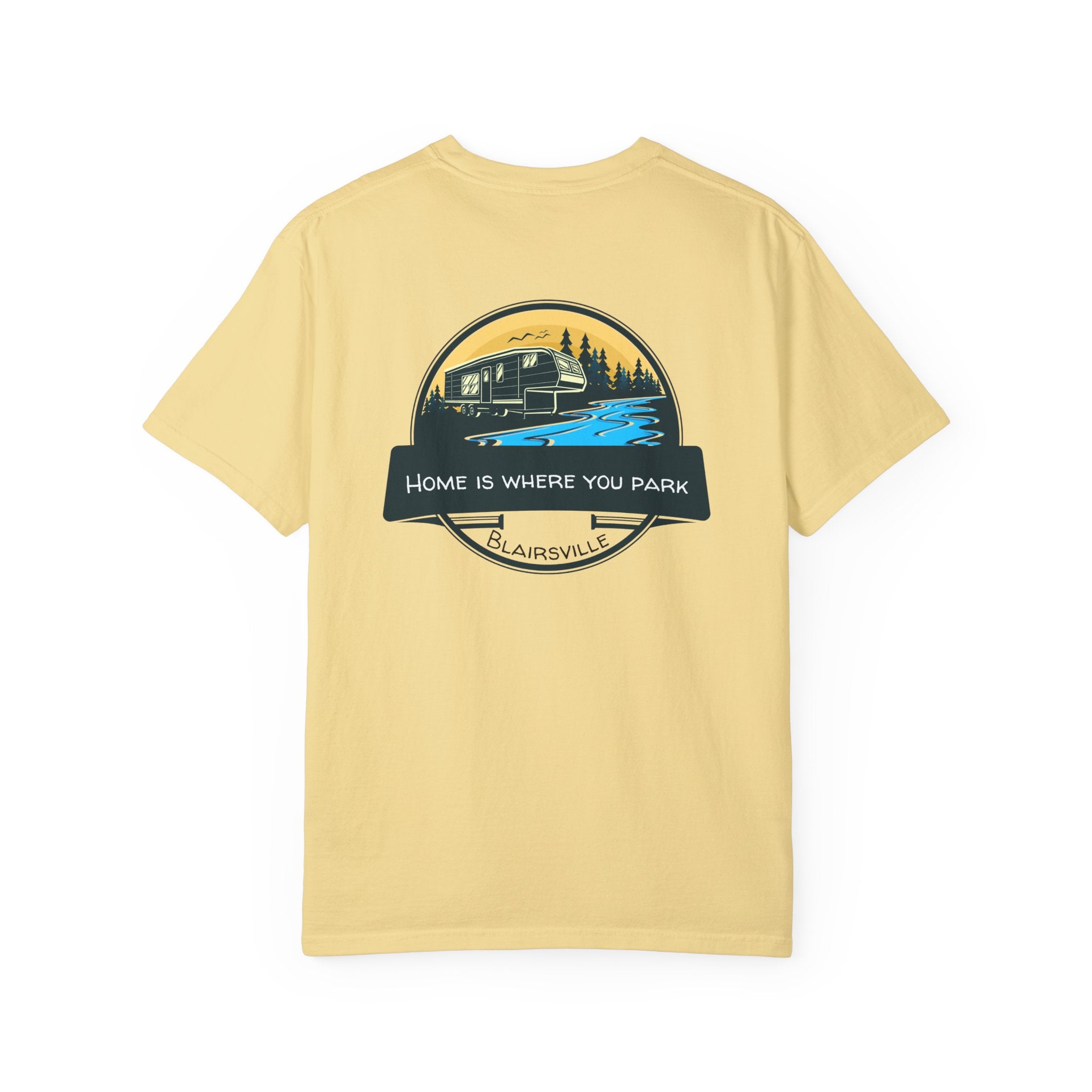 Unisex Adult T-shirt, RV design by 515Gear.com | Blairsville, GA | Home is where you park!