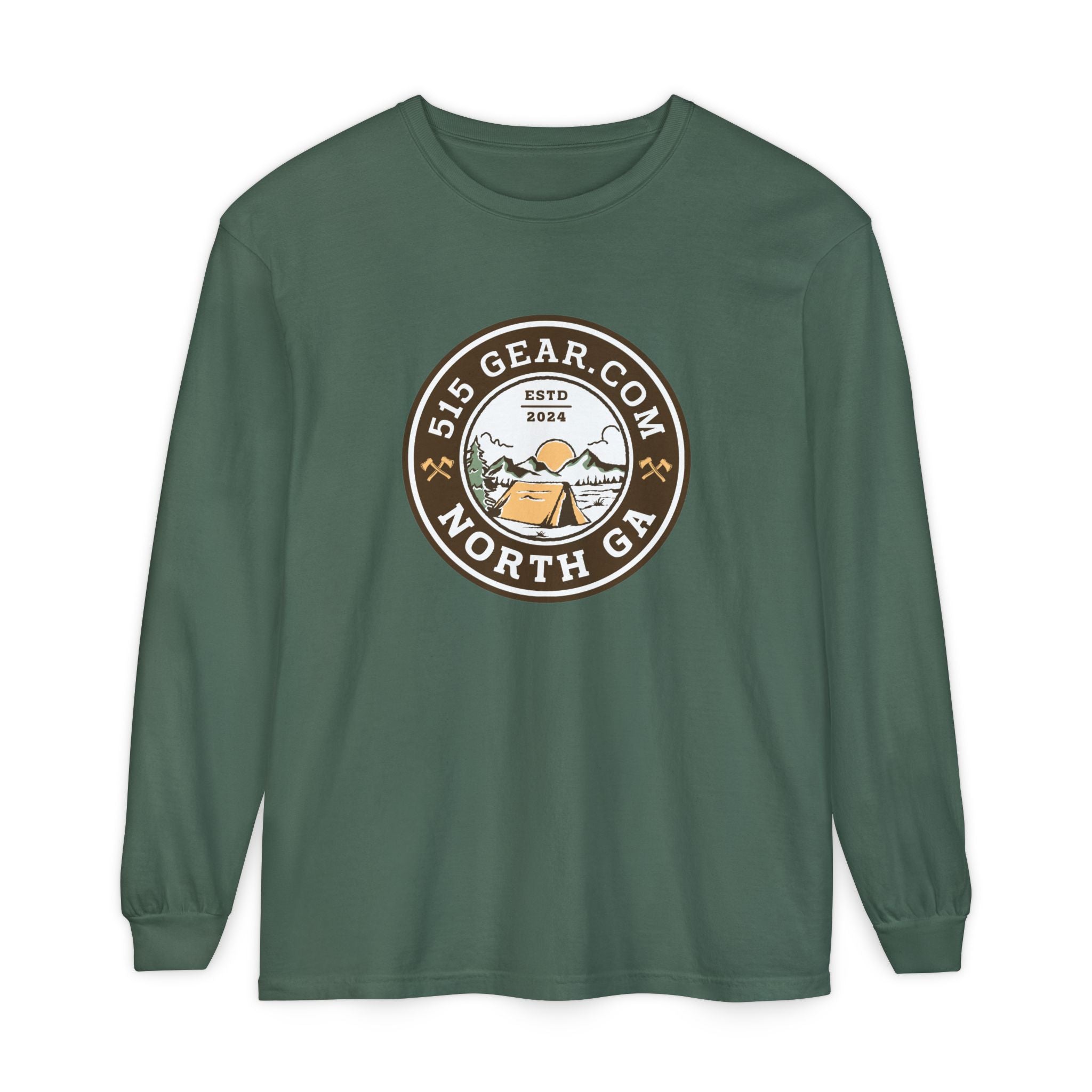Unisex Adult Long Sleeve T-shirt, Camping Design | 515Gear.com | The Mountains are Calling!