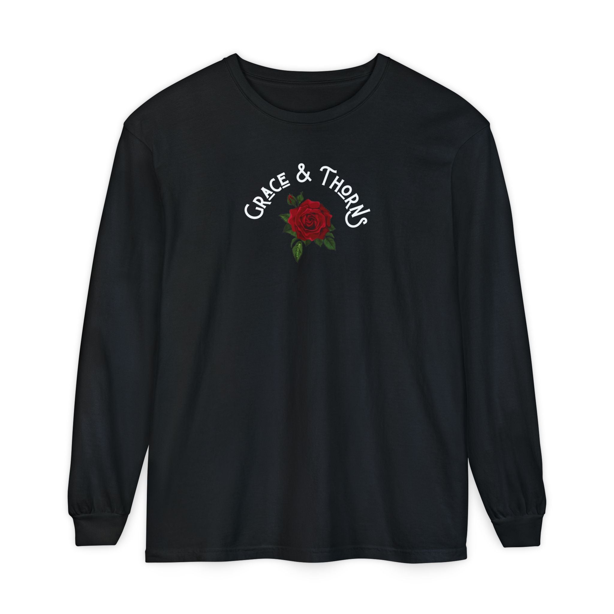The Grace & Thorns Long Sleeve Comfort Colors Long Sleeve T-Shirt