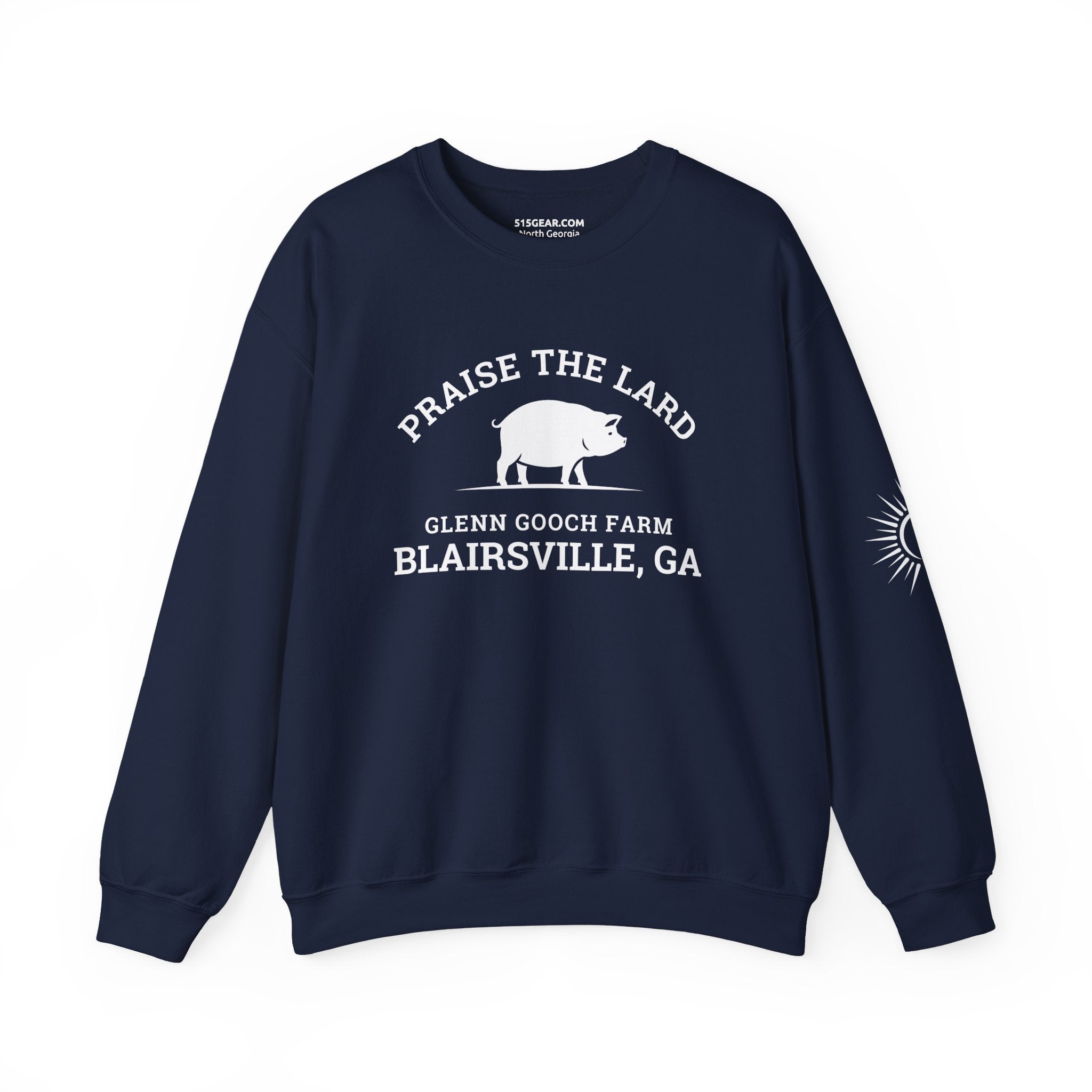 Sweatshirt, Praise the Lard Design, by 515Gear.com | Blairsville, GA | Glenn Gooch Farm