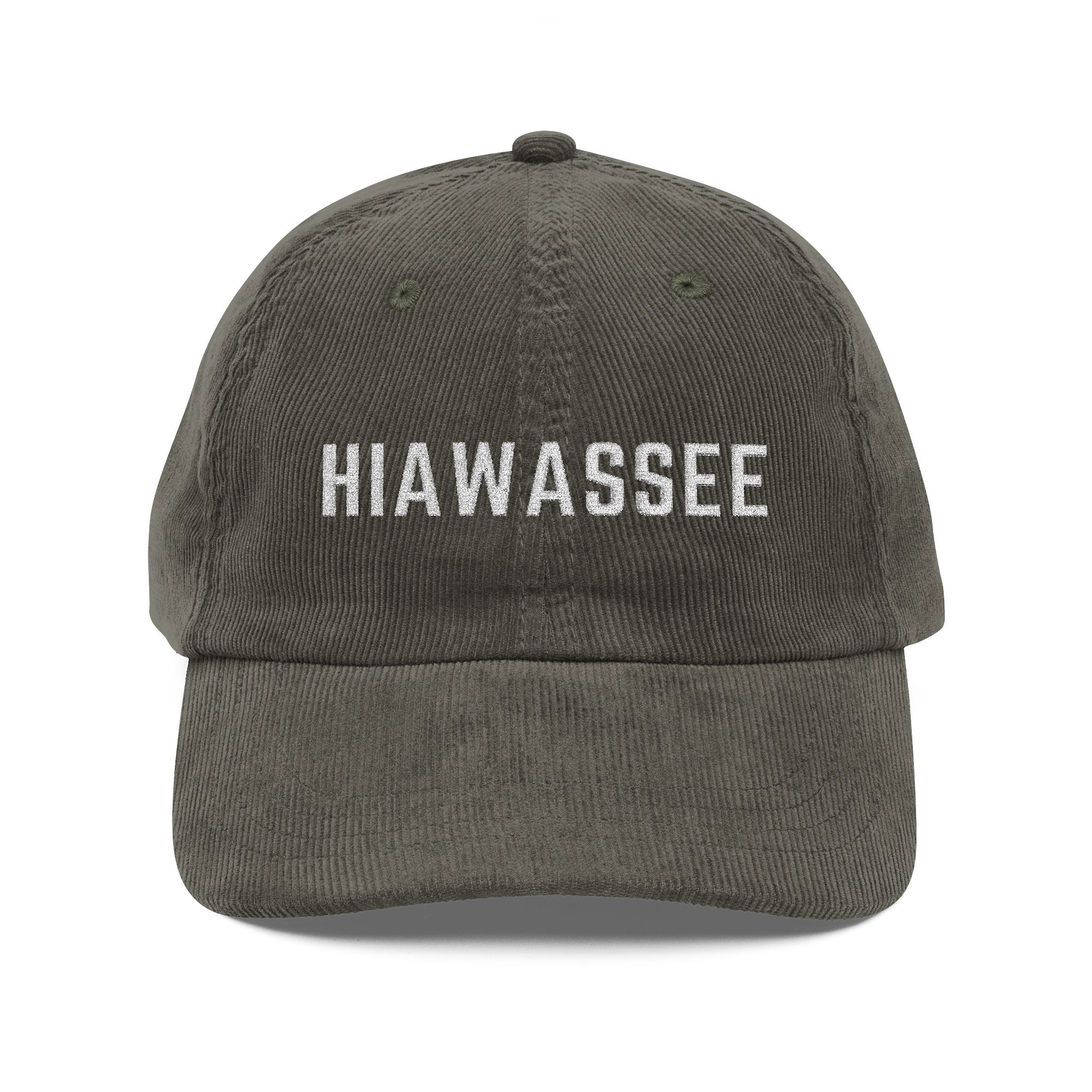 Hiawassee, GA - Corduroy Embroidered Hat - 515 Gear Cabin Series