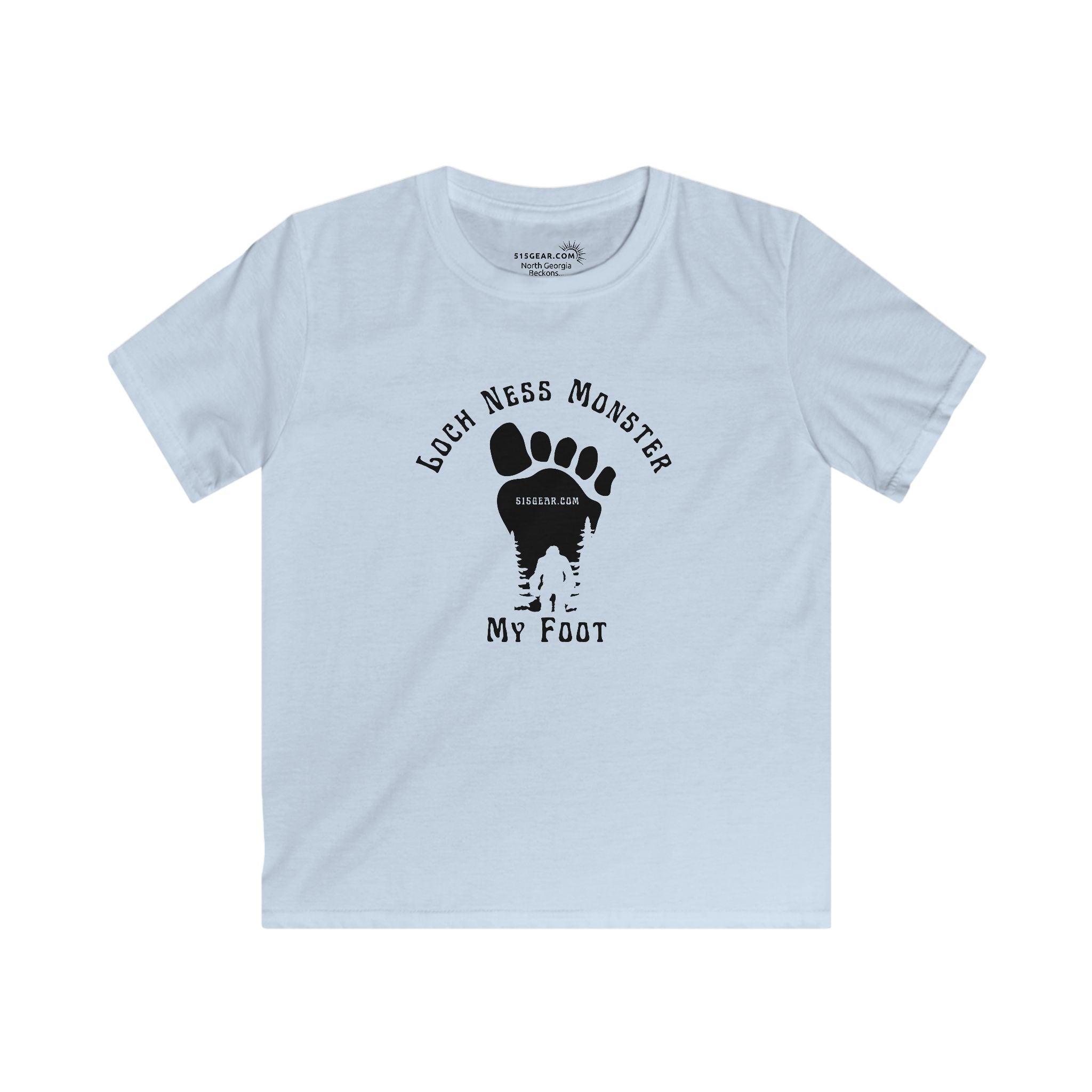 Bigfoot “Loch Ness Monster My Foot” Kids’ T-Shirt