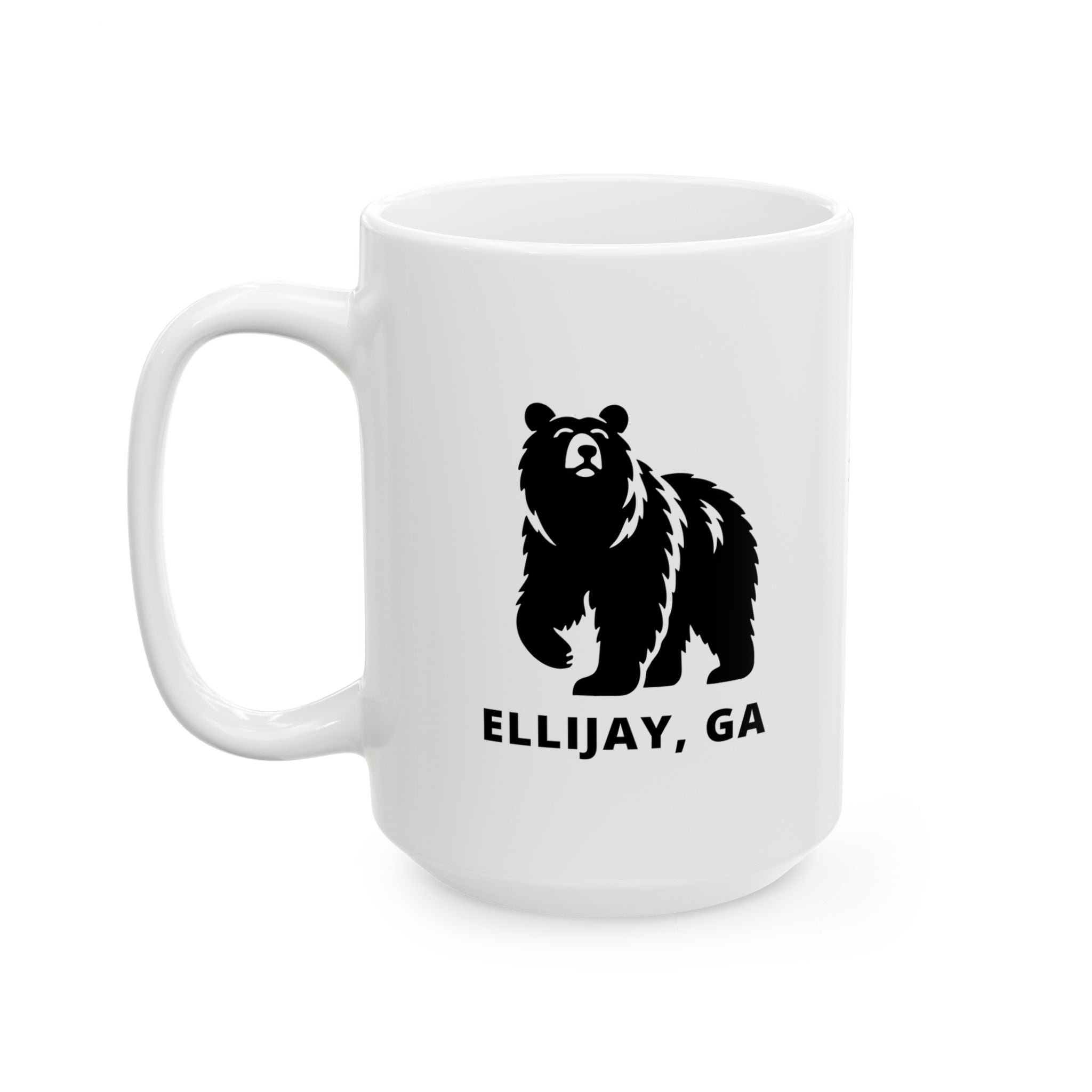 North Georgia Mountains, Ellijay Coffee Mug – Black Bear Collection (11oz, 15oz)