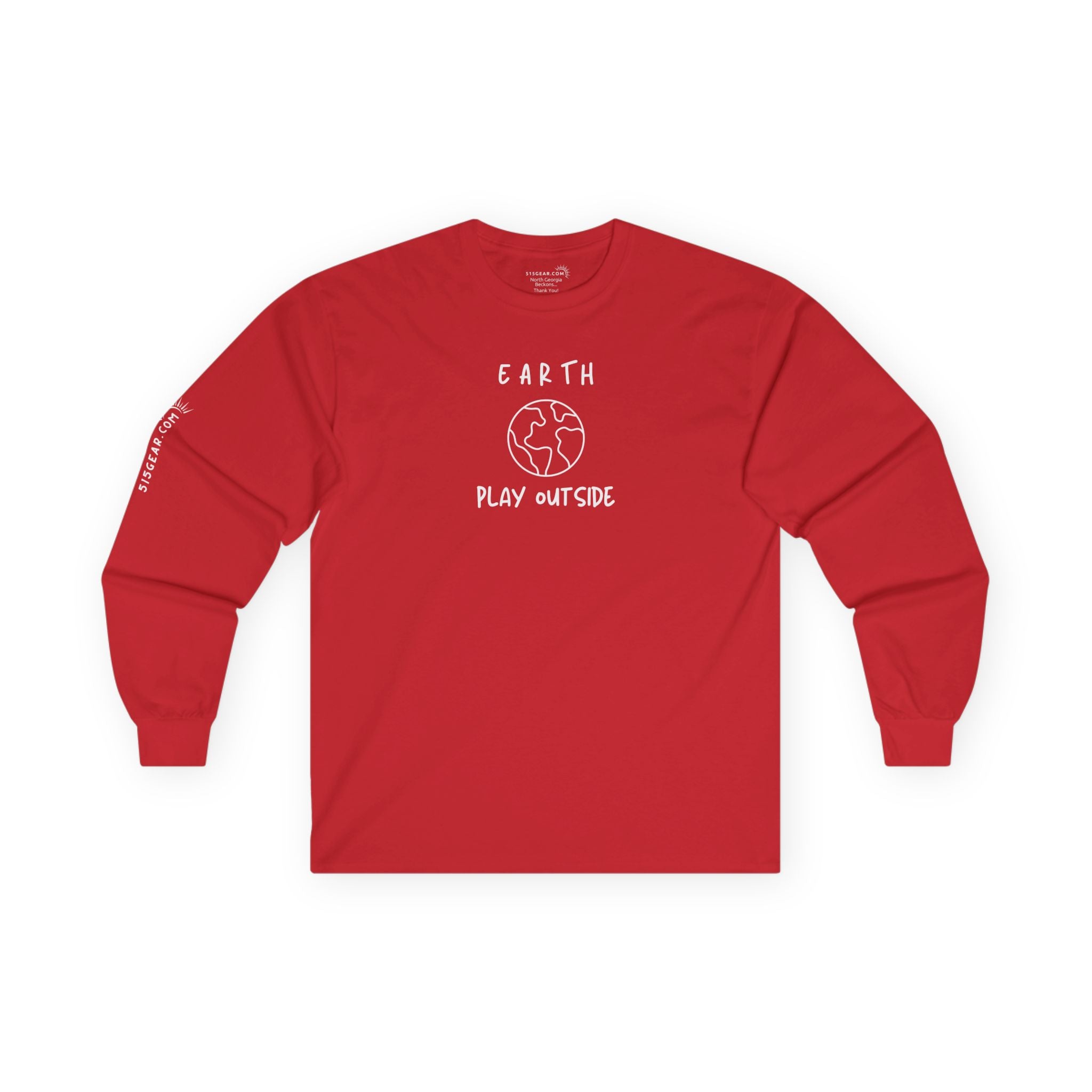 Unisex Adult Long-Sleeve T-shirt, "Earth" design | by 515Gear.com | Play Outside!
