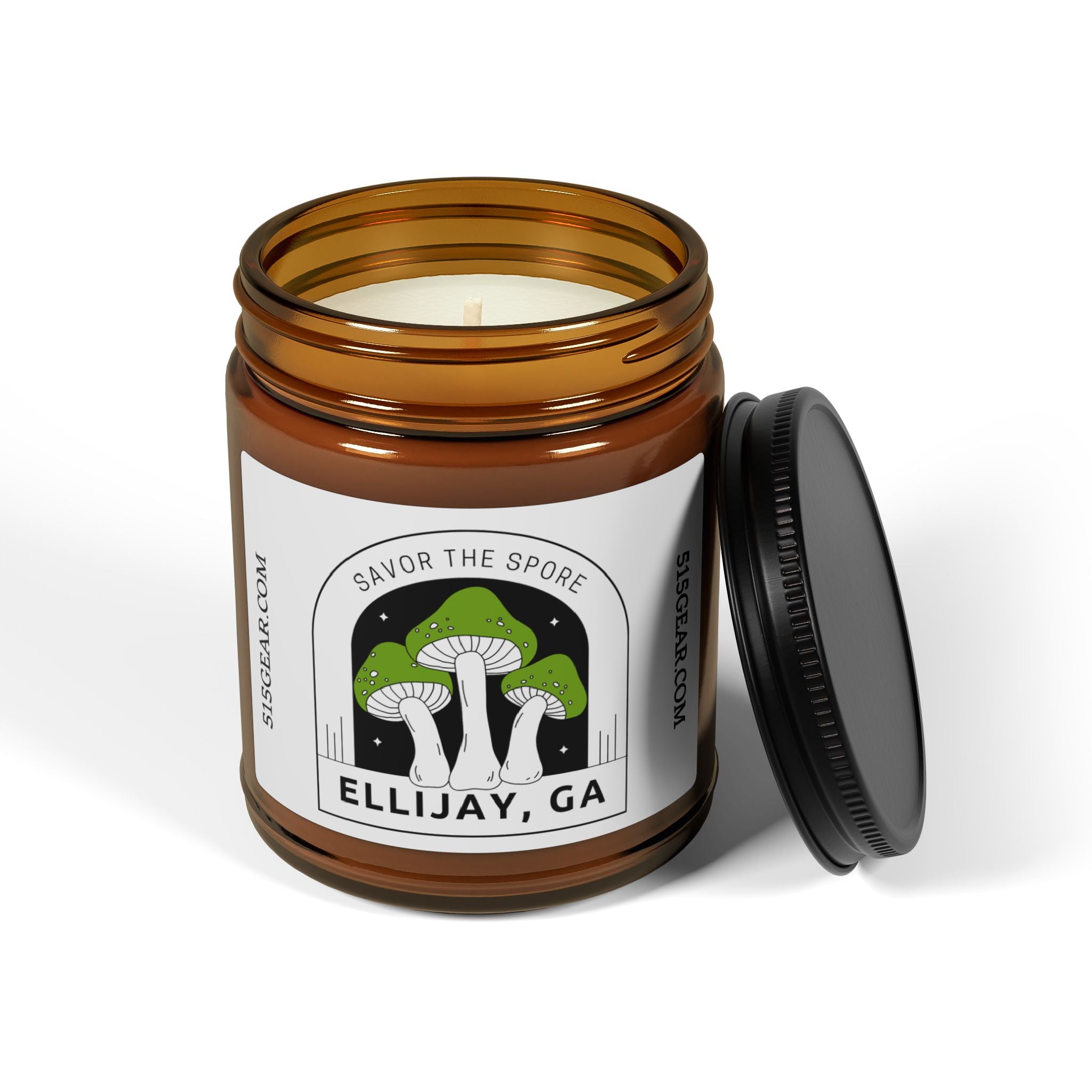 Soy Candle, 9 ounces, Savor the Spore design by 515Gear.com | Ellijay, GA | aromatherapy for you!