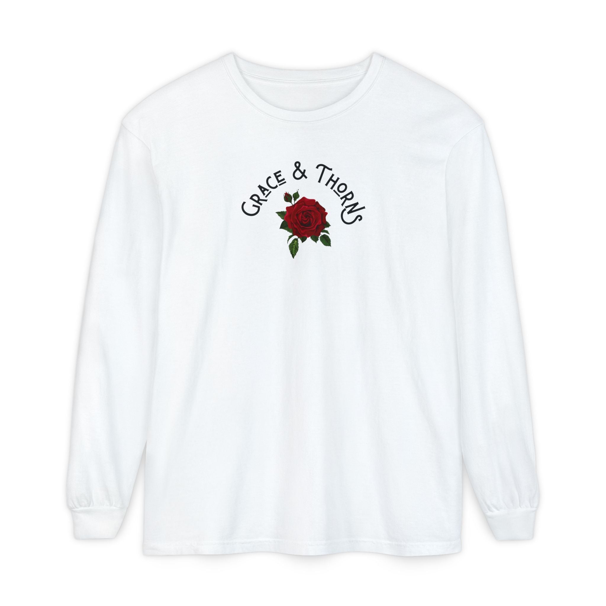 The Grace & Thorns Long Sleeve Comfort Colors Long Sleeve T-Shirt