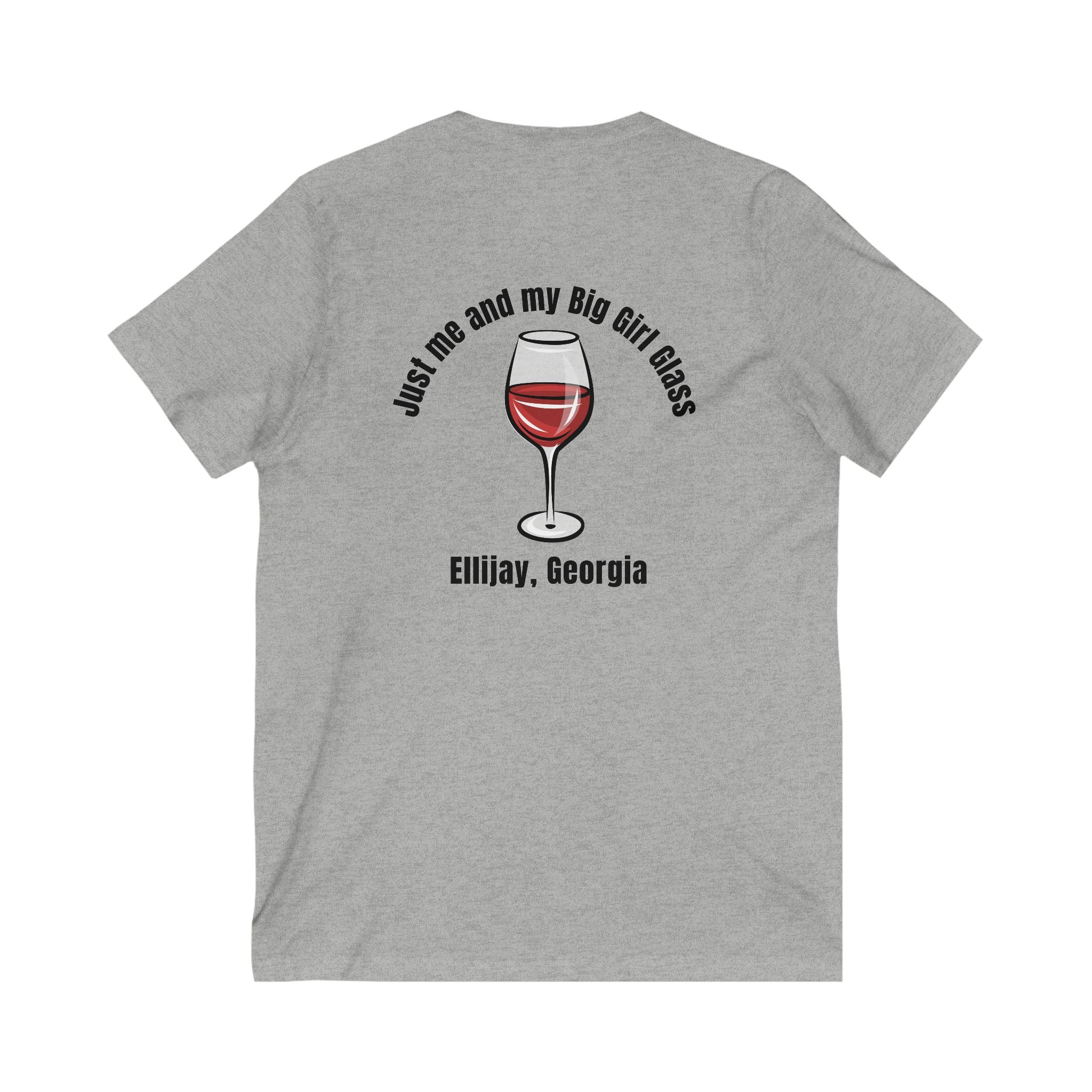 Big Girl Glass Short Sleeve V-Neck Tee