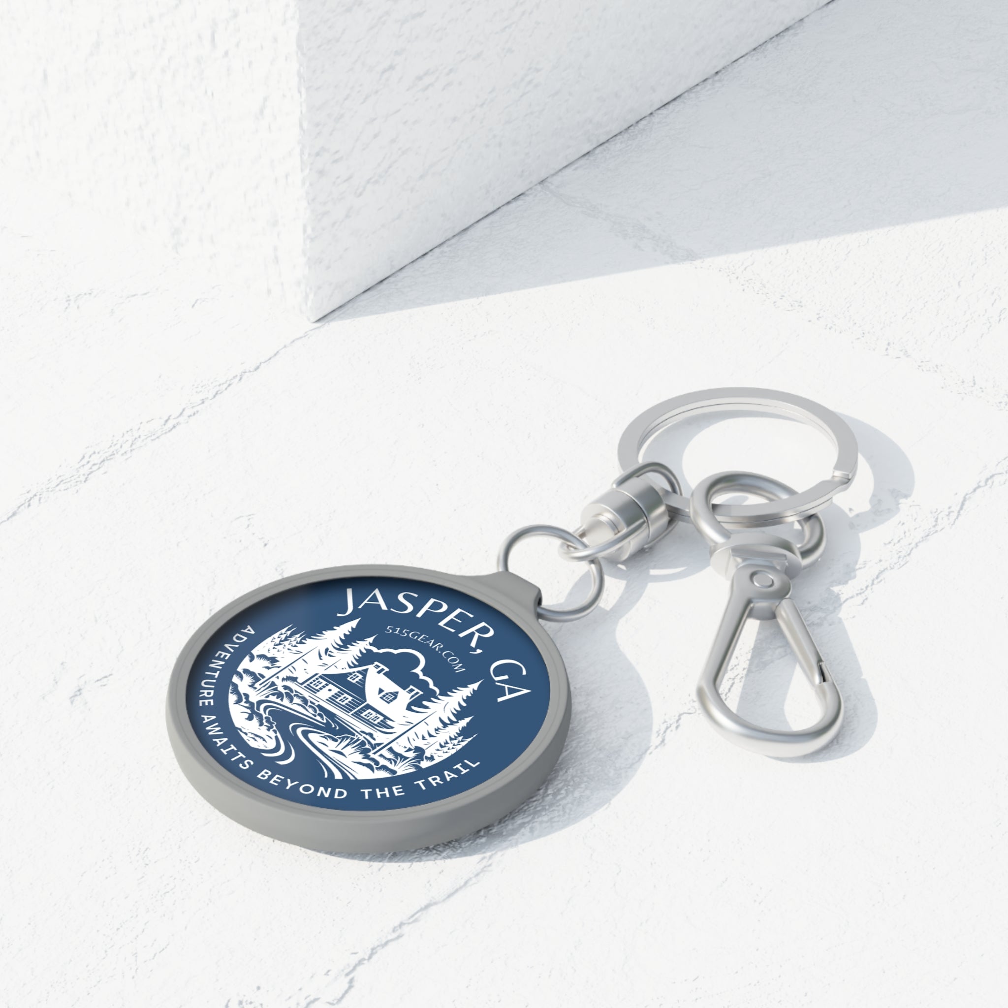 Keyring, Adventure Awaits beyond the Trail by 515Gear.com | Jasper, GA | North GA Beckons!