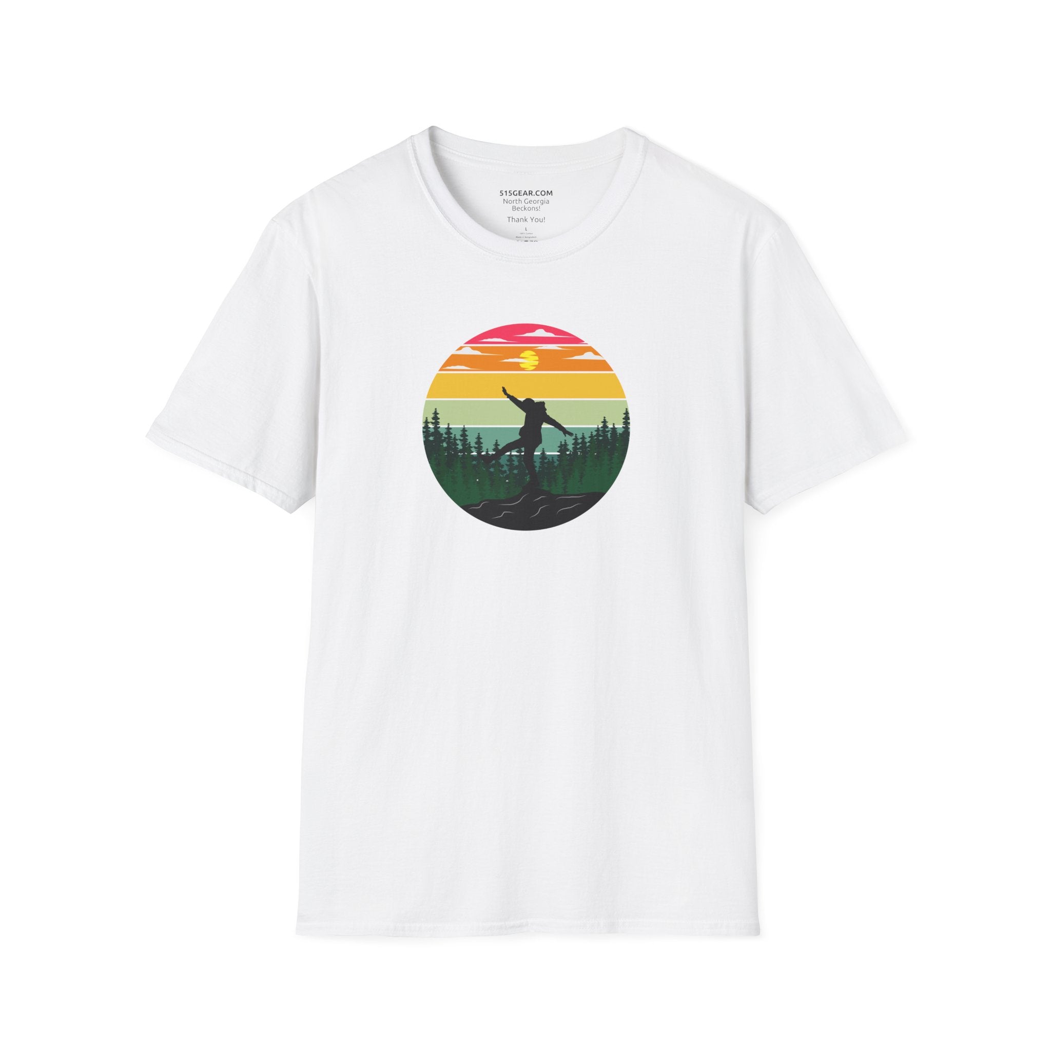 Unisex Adult T-shirt, mountain hiker graphic | by 515Gear.com | Perfect hiking apparel