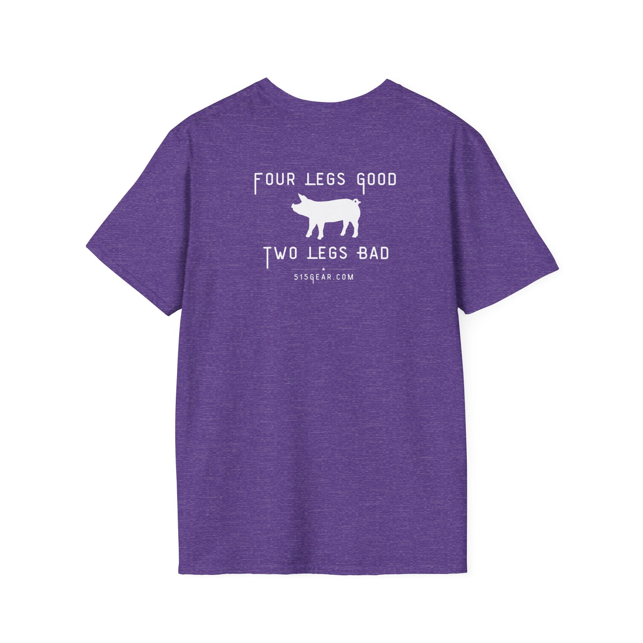 unisex adult t-shirt, satirical reference for “Orwellian” lovers | 515Gear.com | anyone love Animal Farm?