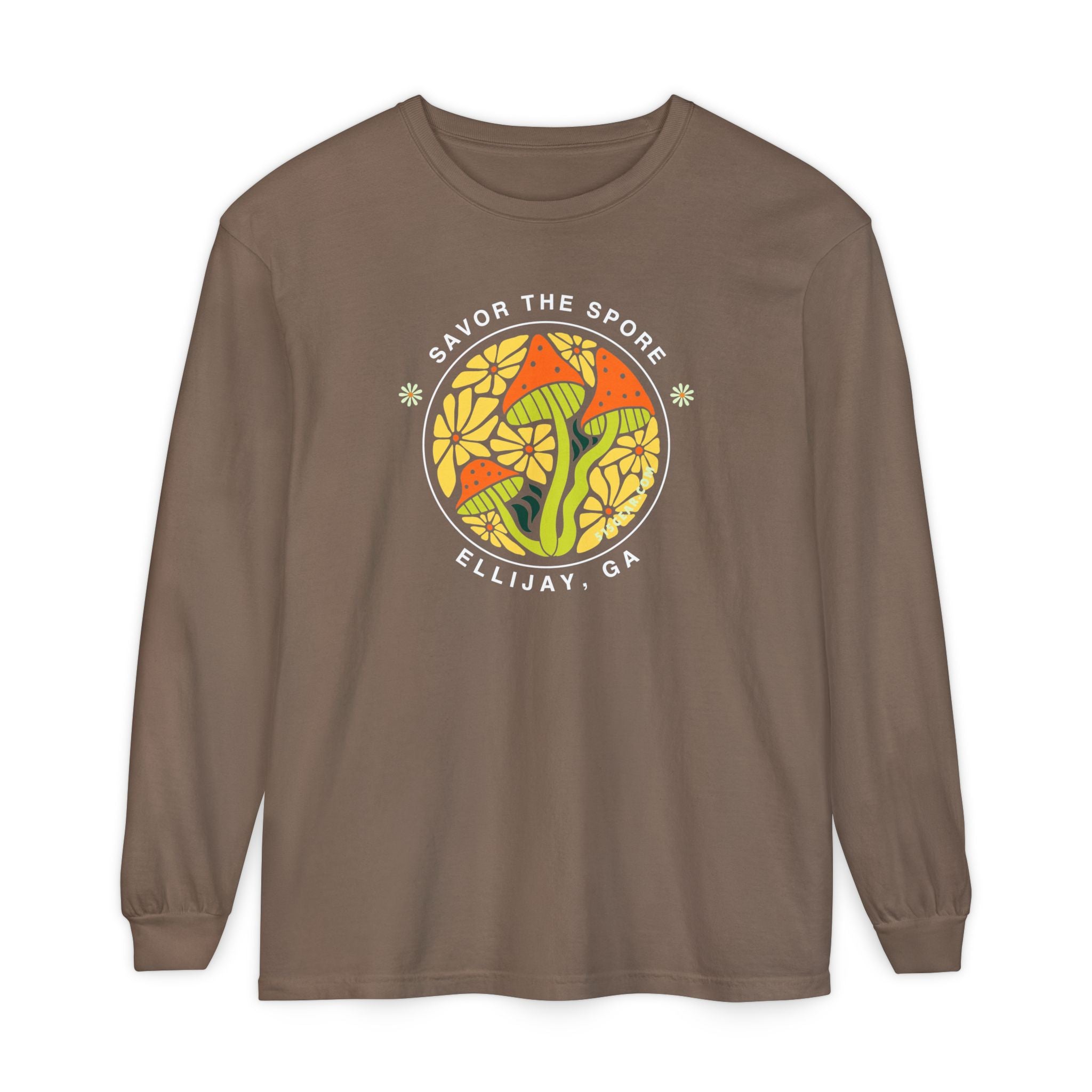 Savor the Spore – Ellijay, GA Unisex Long-Sleeve Tee