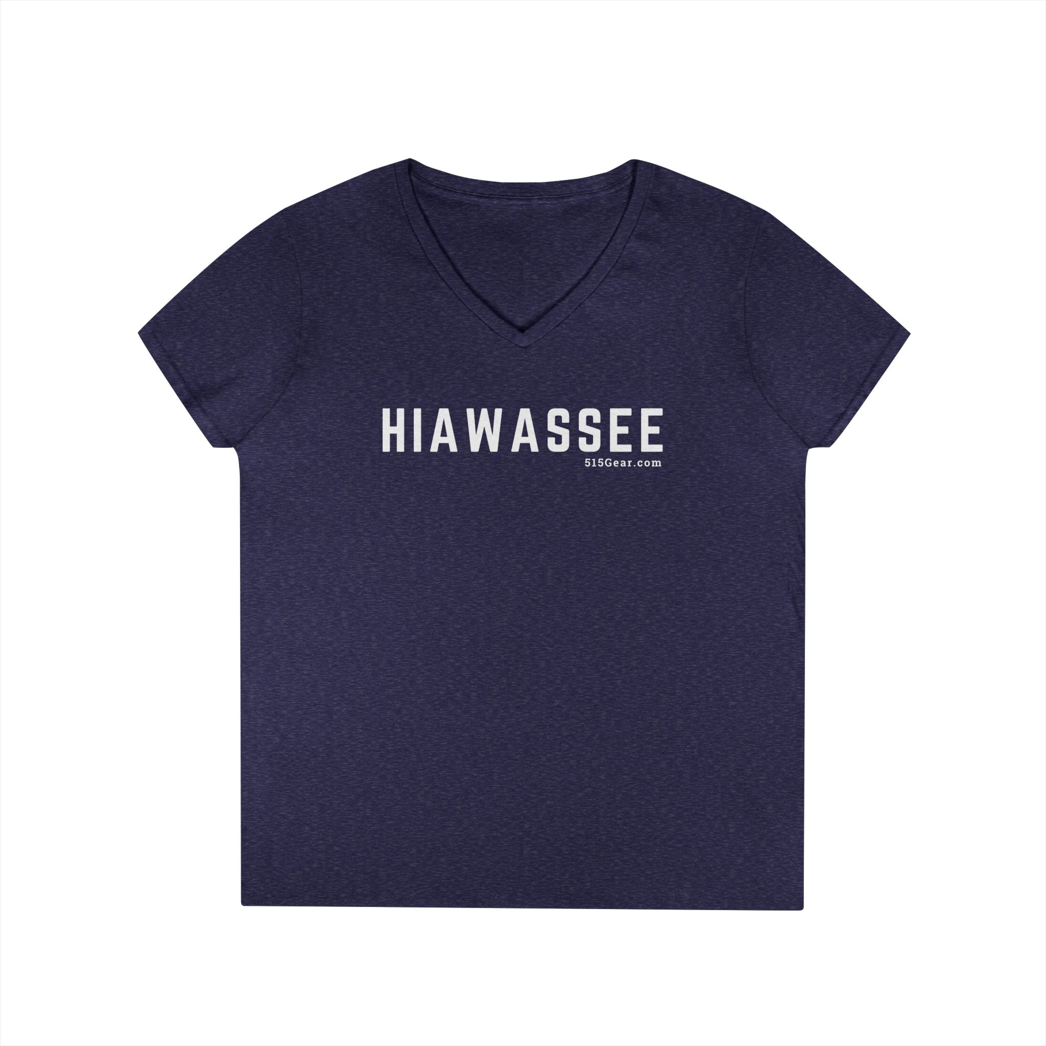 Women’s V-Neck T-shirt, by 515Gear.com | Hiawassee, GA | Classic cotton, semi-fitted t-shirt
