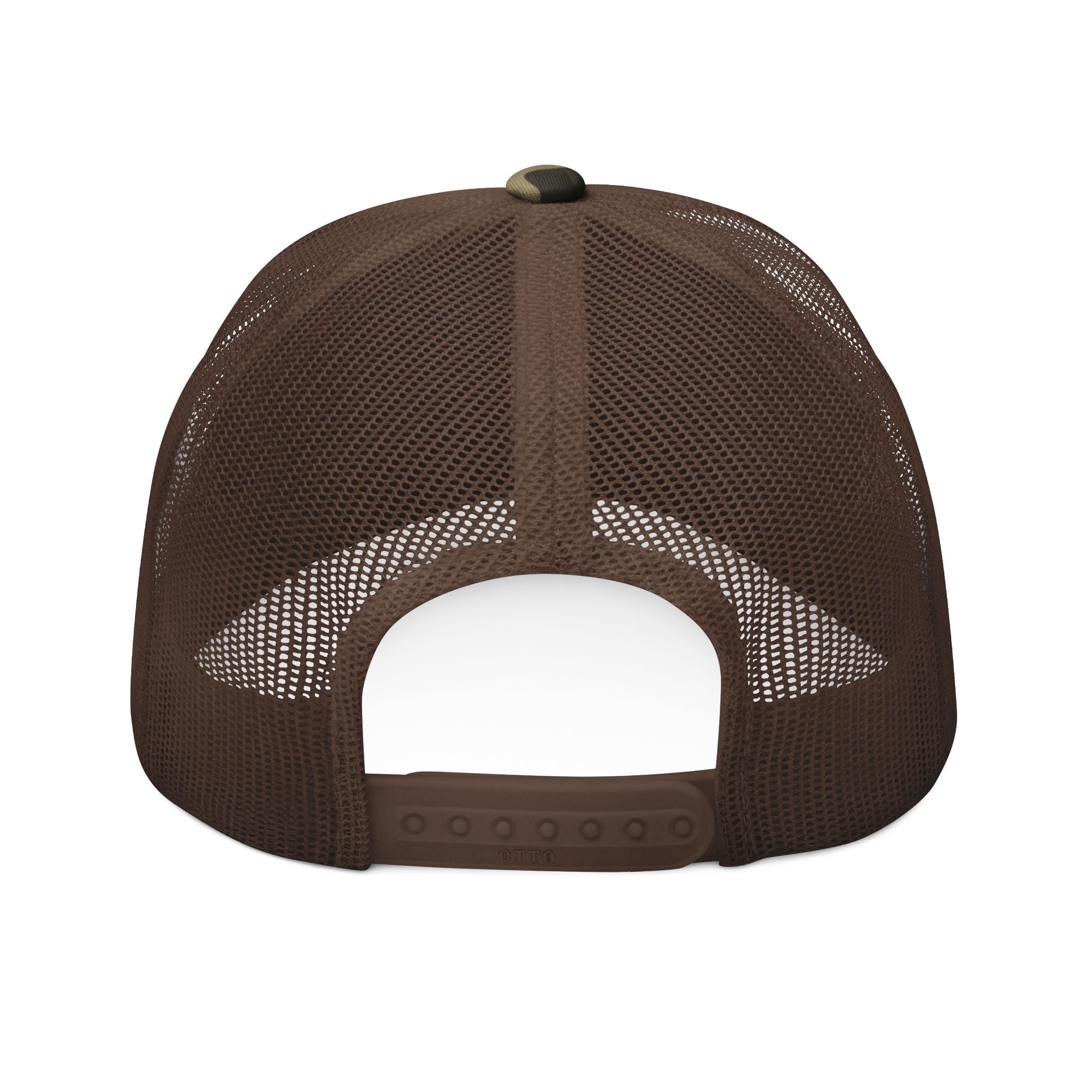 Young Harris Camouflage Trucker Hat (Embroidered)