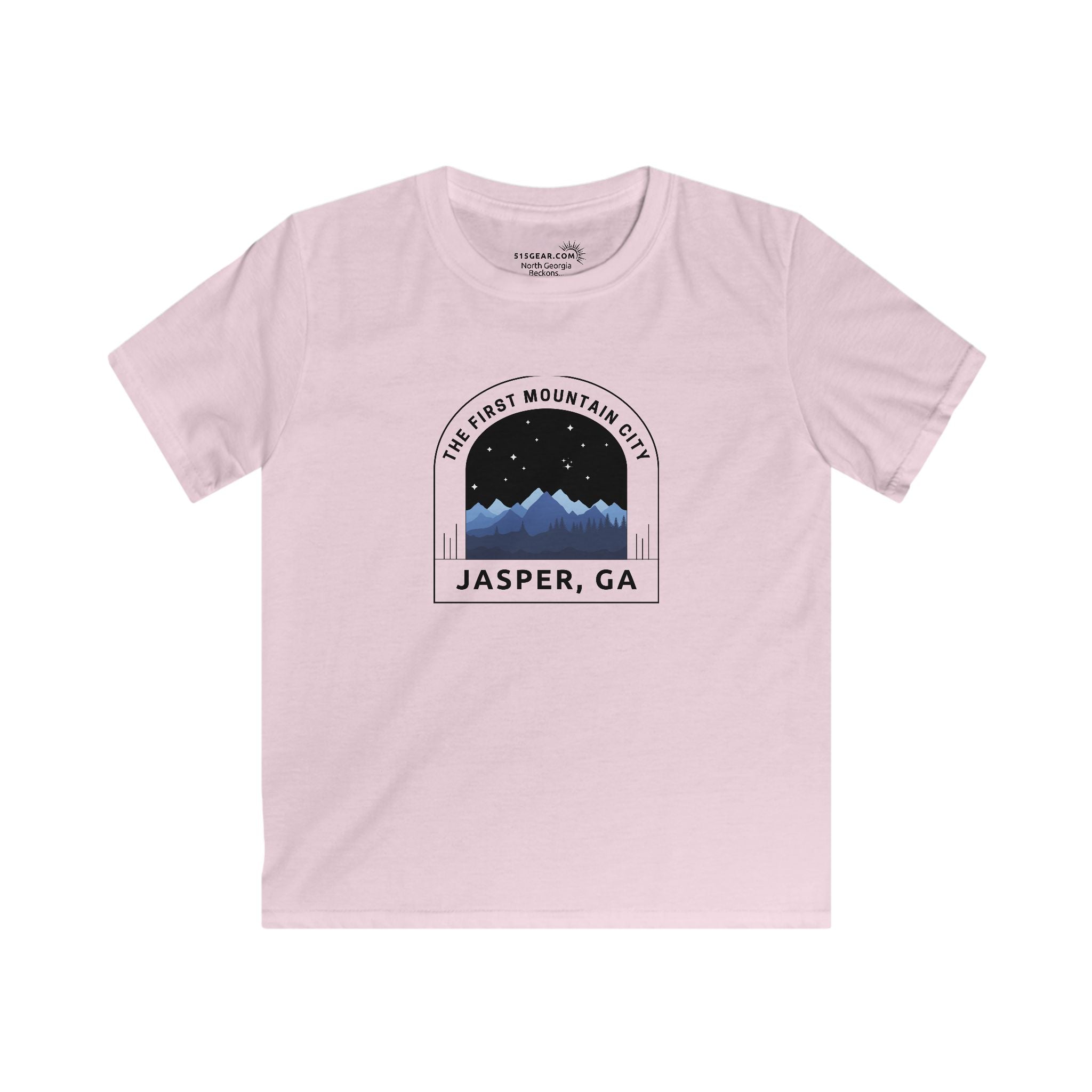 Kid’s T-Shirt, The First Mountain City design by515Gear.com | Jasper, GA | The original mountain town