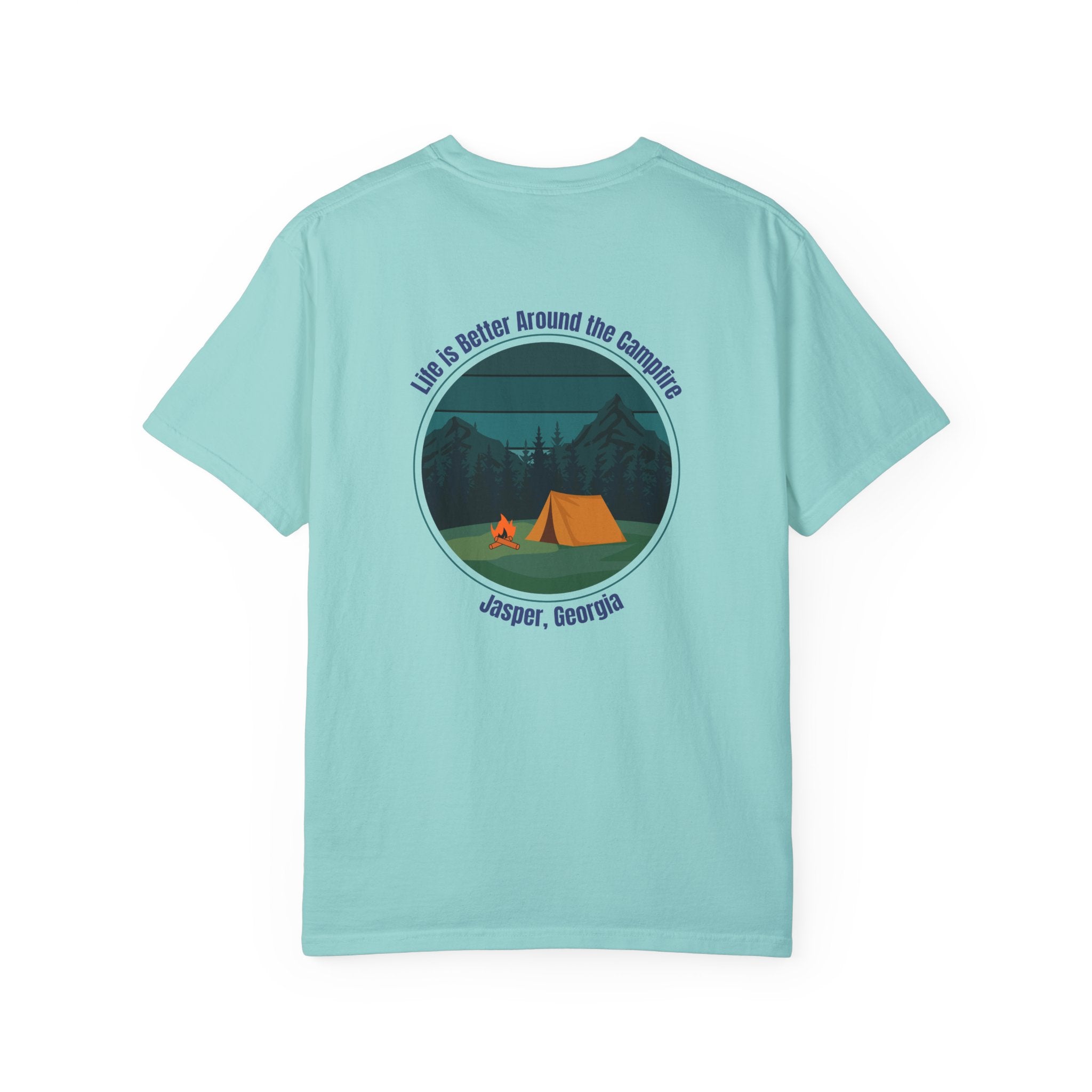 Unisex Adult T-shirt, Life is better around the campfire, by 515Gear.com | Jasper, GA | North GA Beckons!
