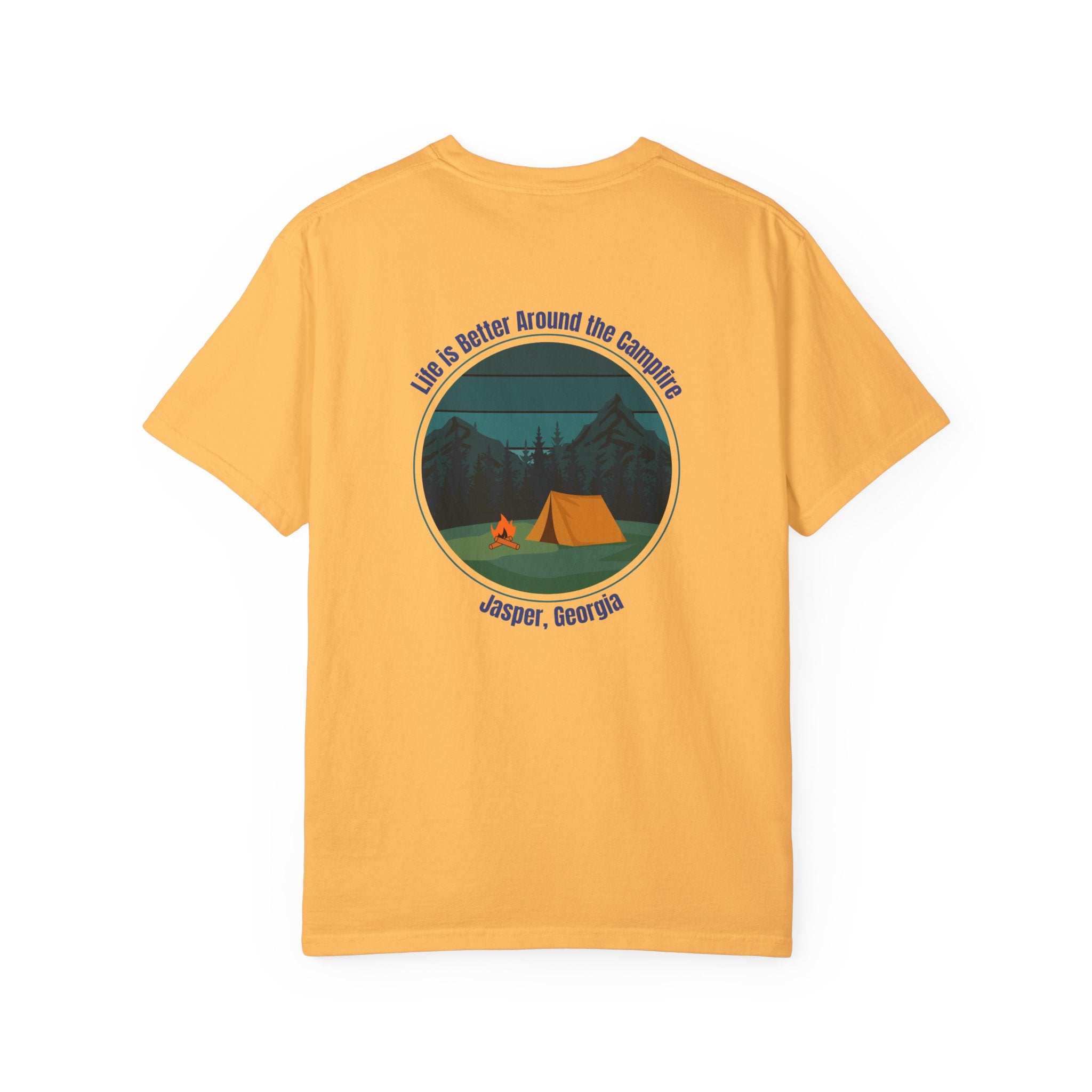 Unisex Adult T-shirt, Life is better around the campfire, by 515Gear.com | Jasper, GA | North GA Beckons!