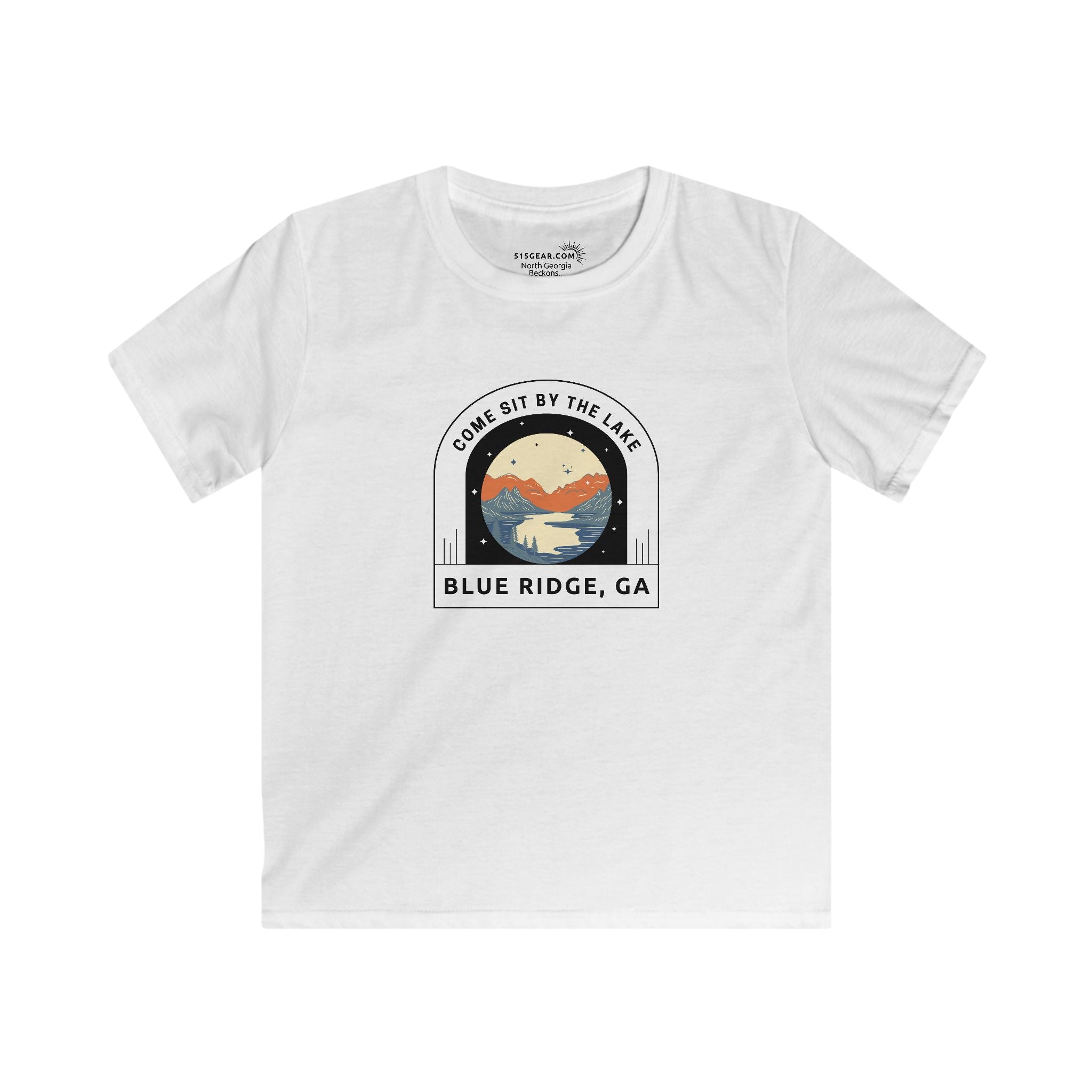 Blue Ridge, Georgia - Sit by the Lake - Kids' T-Shirt