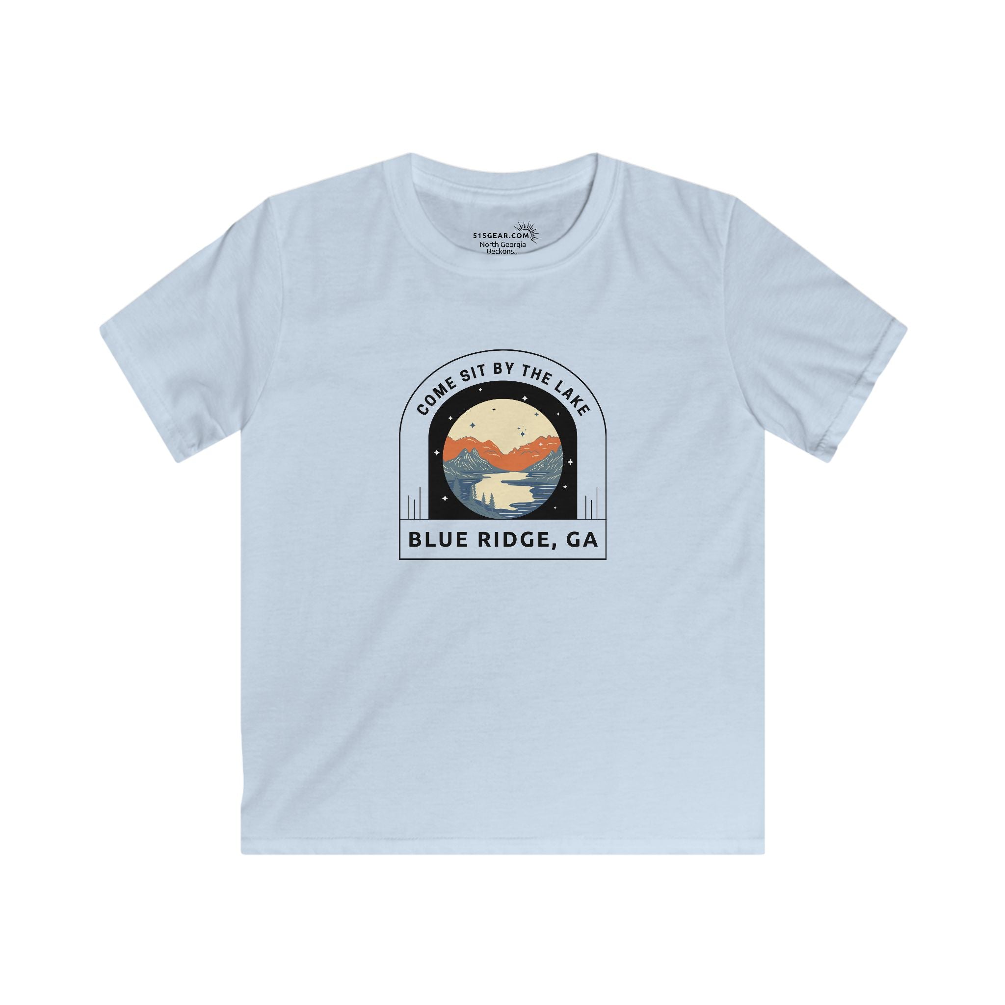 Blue Ridge, Georgia - Sit by the Lake - Kids' T-Shirt