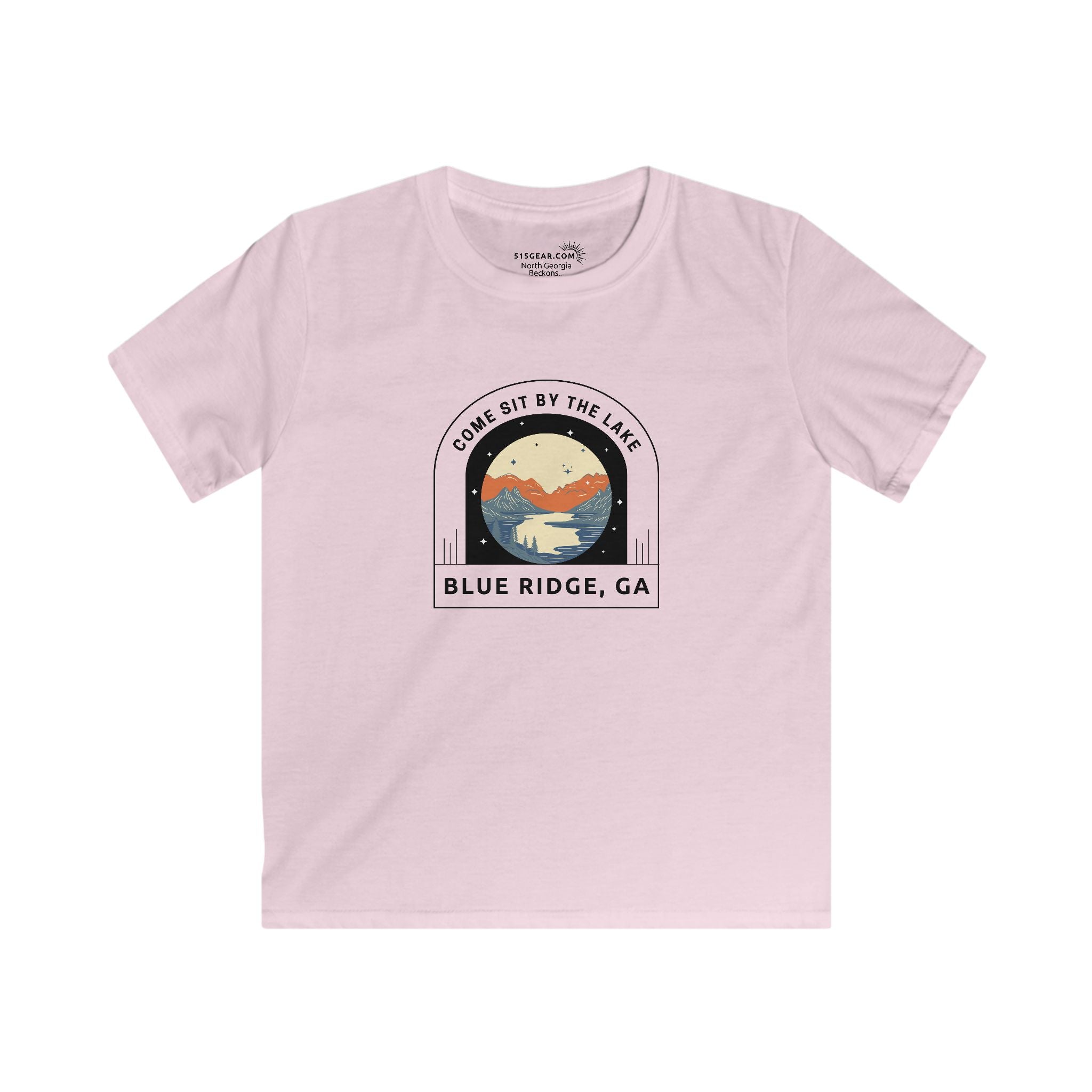 Blue Ridge, Georgia - Sit by the Lake - Kids' T-Shirt