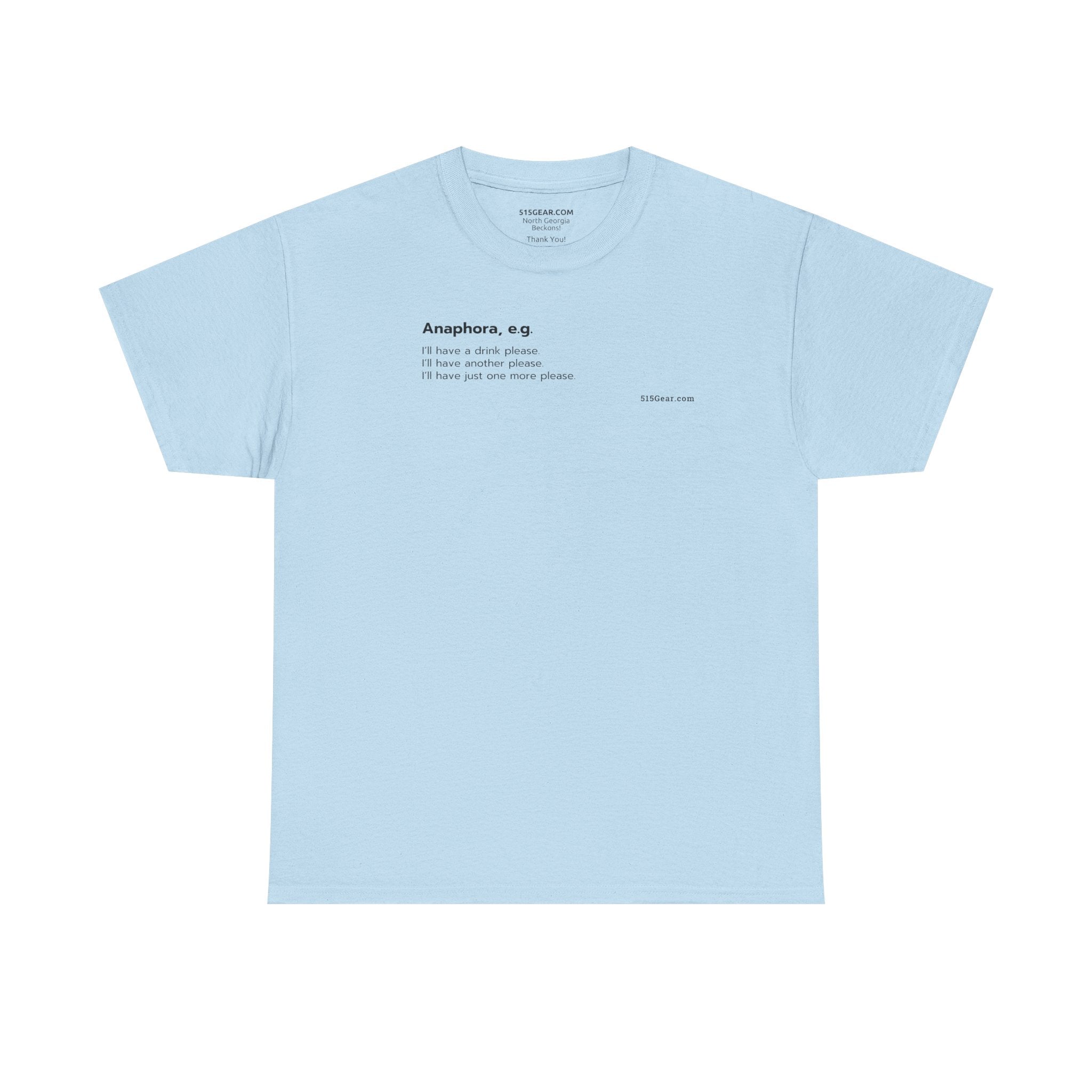 unisex adult t-shirt, word play | 515Gear.com | avoid repetition with this cool shirt