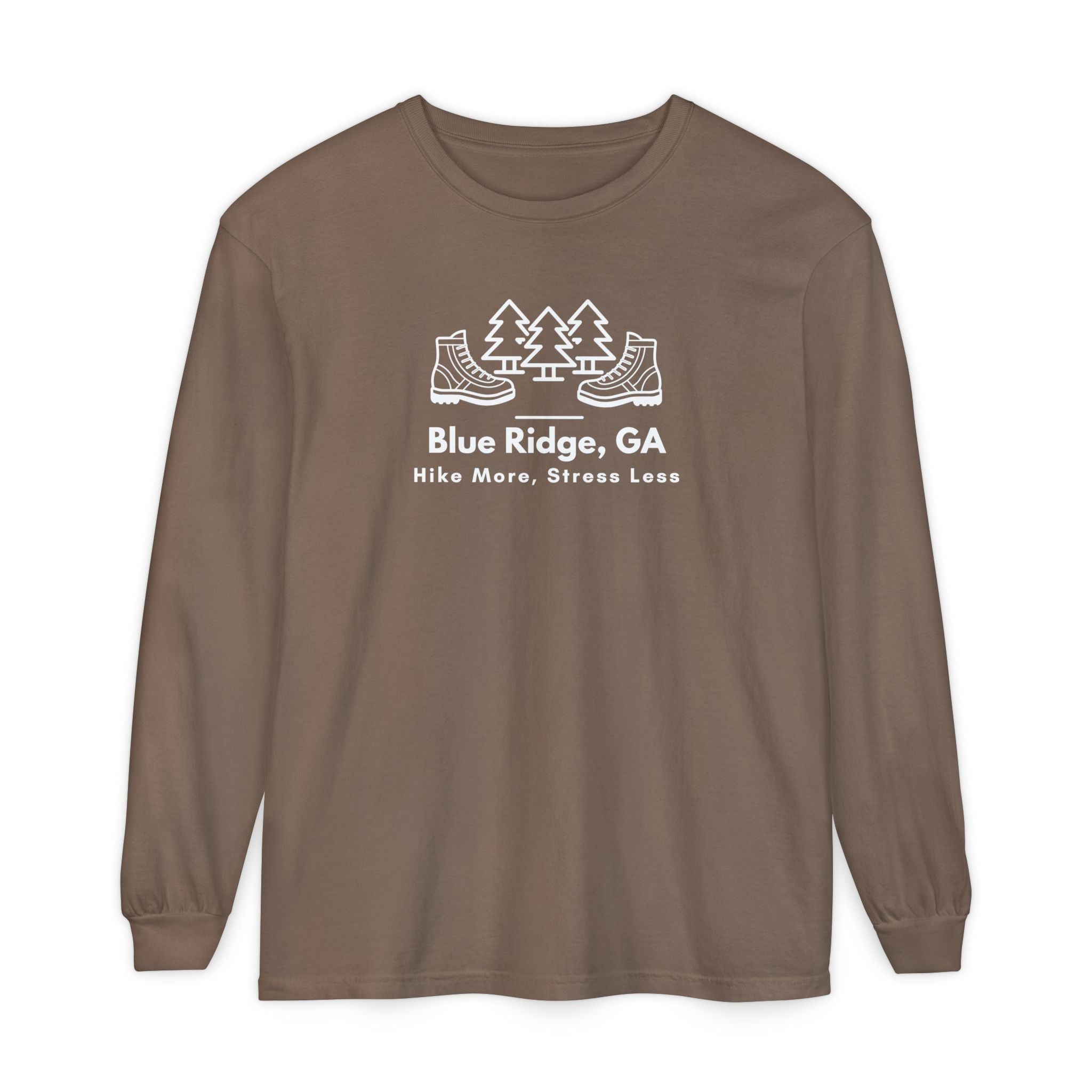 Blue Ridge - Hike More Stress Less - Long Sleeve T-Shirt