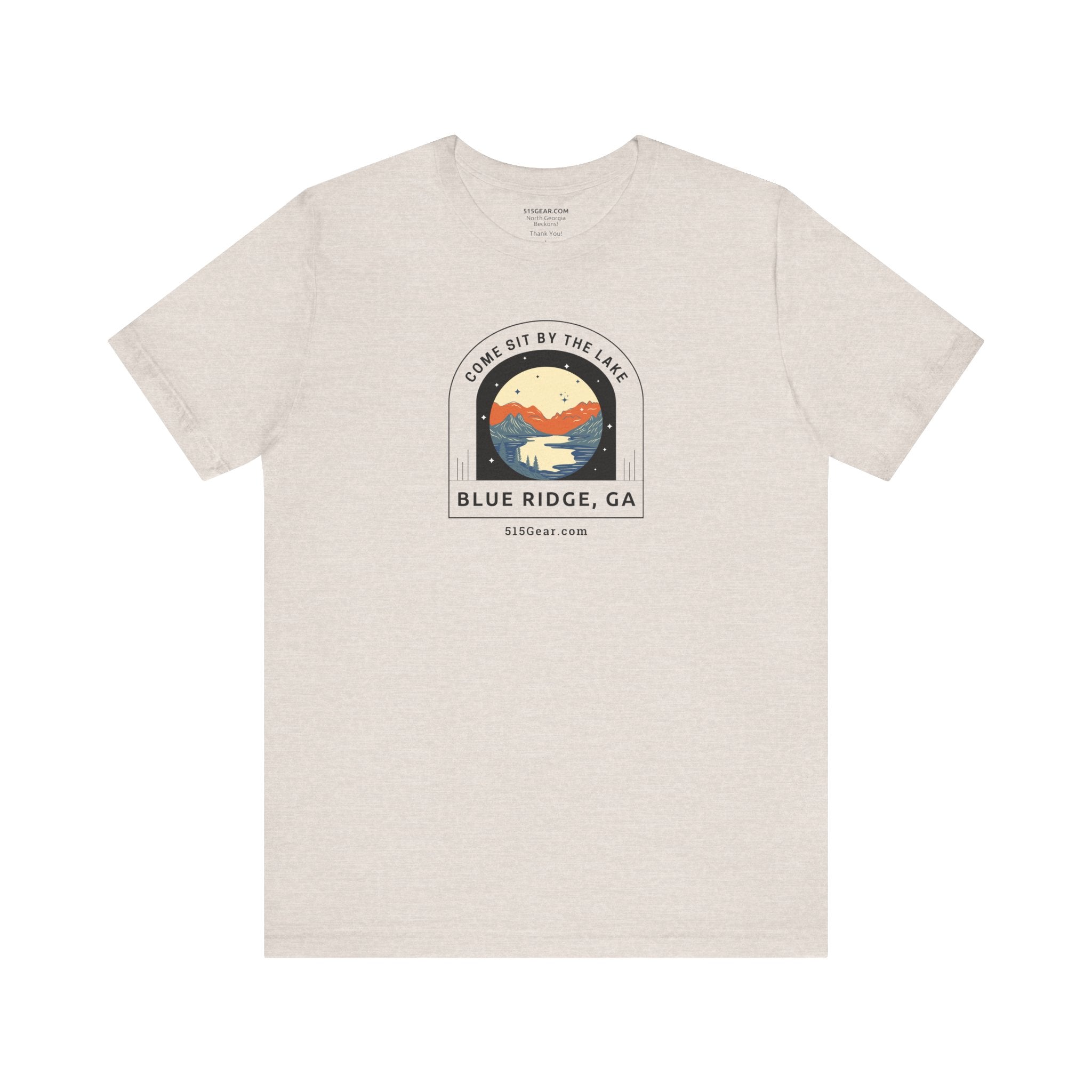 Unisex Adult T-shirt, by 515Gear.com | Blue Ridge, GA | Come Sit by the Lake!