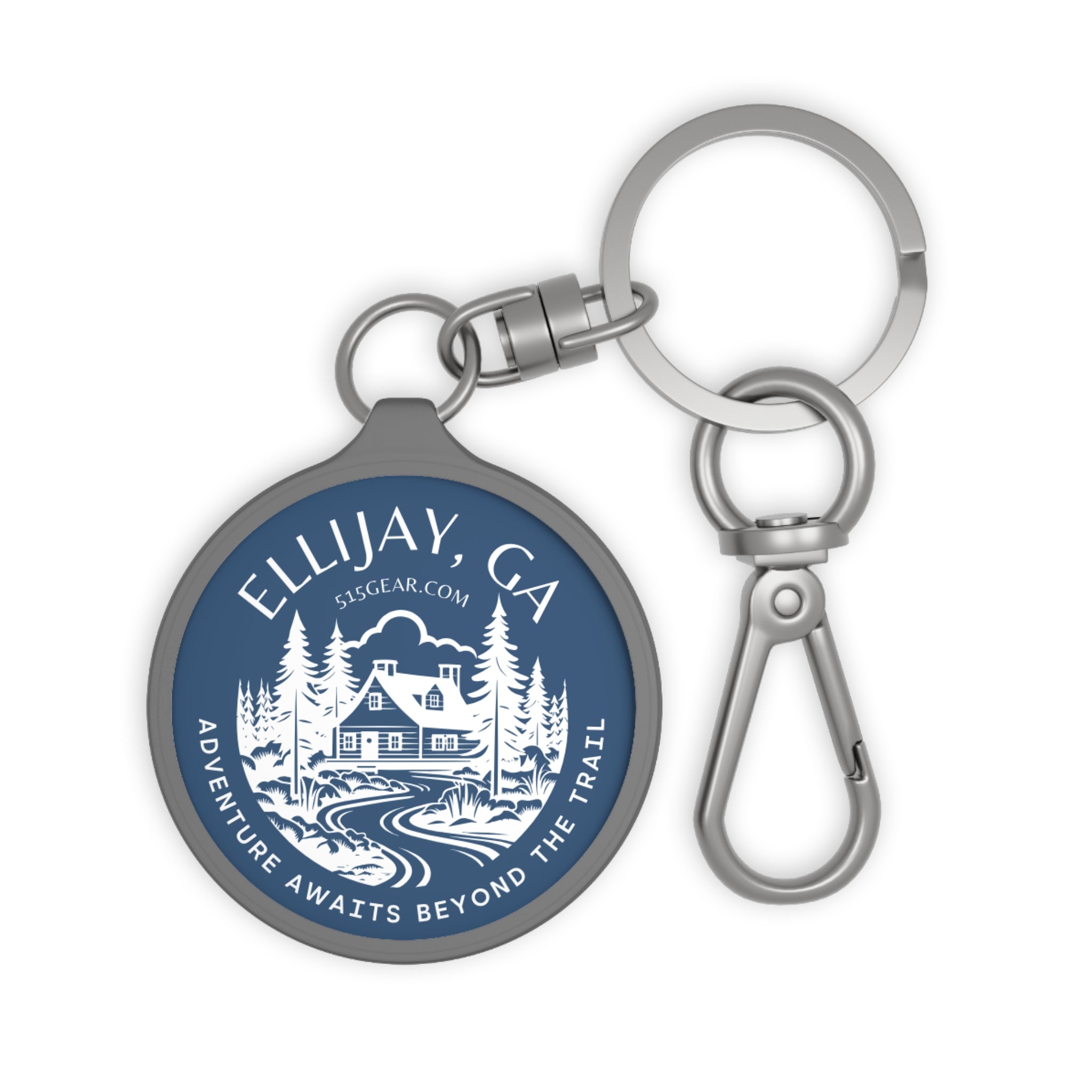 Keyring, Adventure Awaits beyond the Trail by 515Gear.com | Ellijay, GA | North GA Beckons!