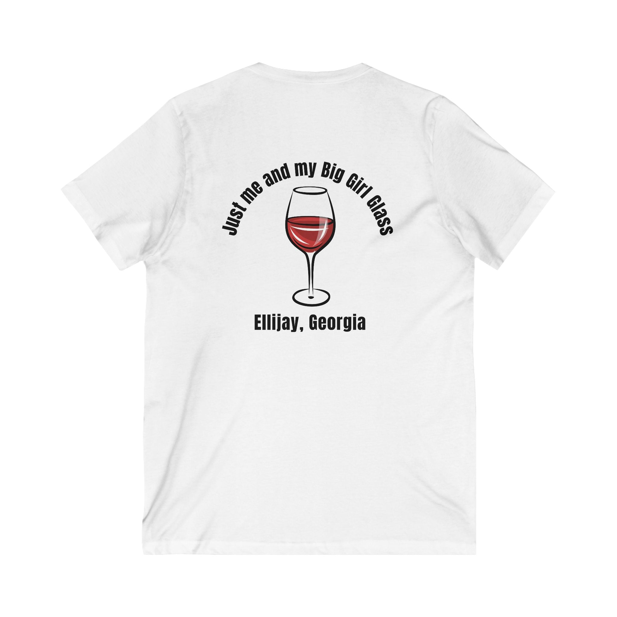 Big Girl Glass Short Sleeve V-Neck Tee