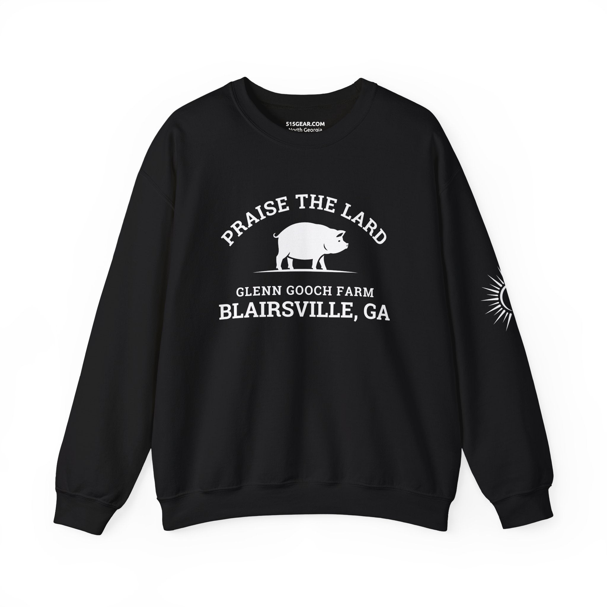 Sweatshirt, Praise the Lard Design, by 515Gear.com | Blairsville, GA | Glenn Gooch Farm