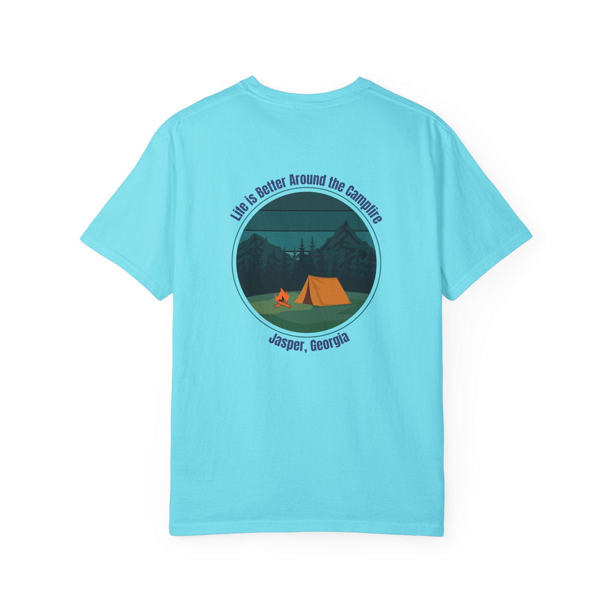 Unisex Adult T-shirt, Life is better around the campfire, by 515Gear.com | Jasper, GA | North GA Beckons!