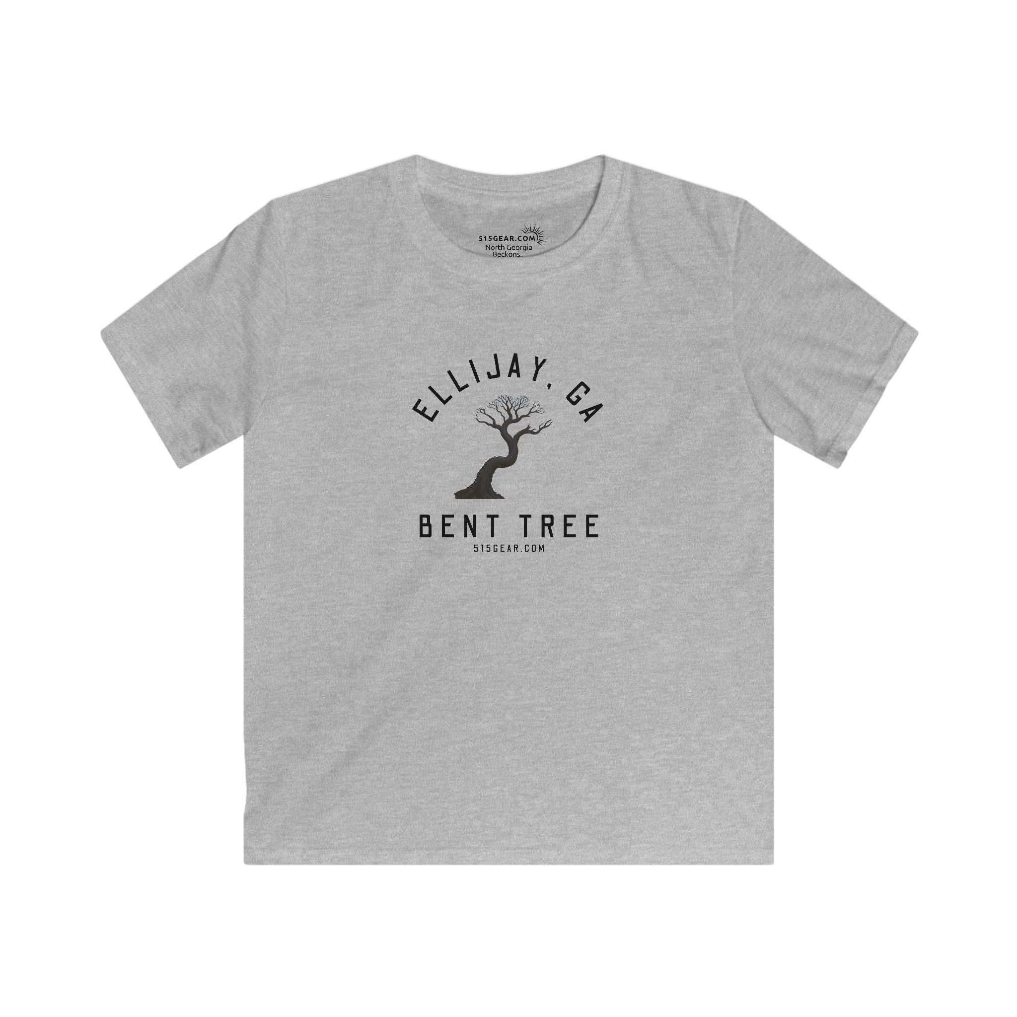 Kid’s T-Shirt, Bent Tree design by515Gear.com | Hiawassee, GA | Don't leave the trail!
