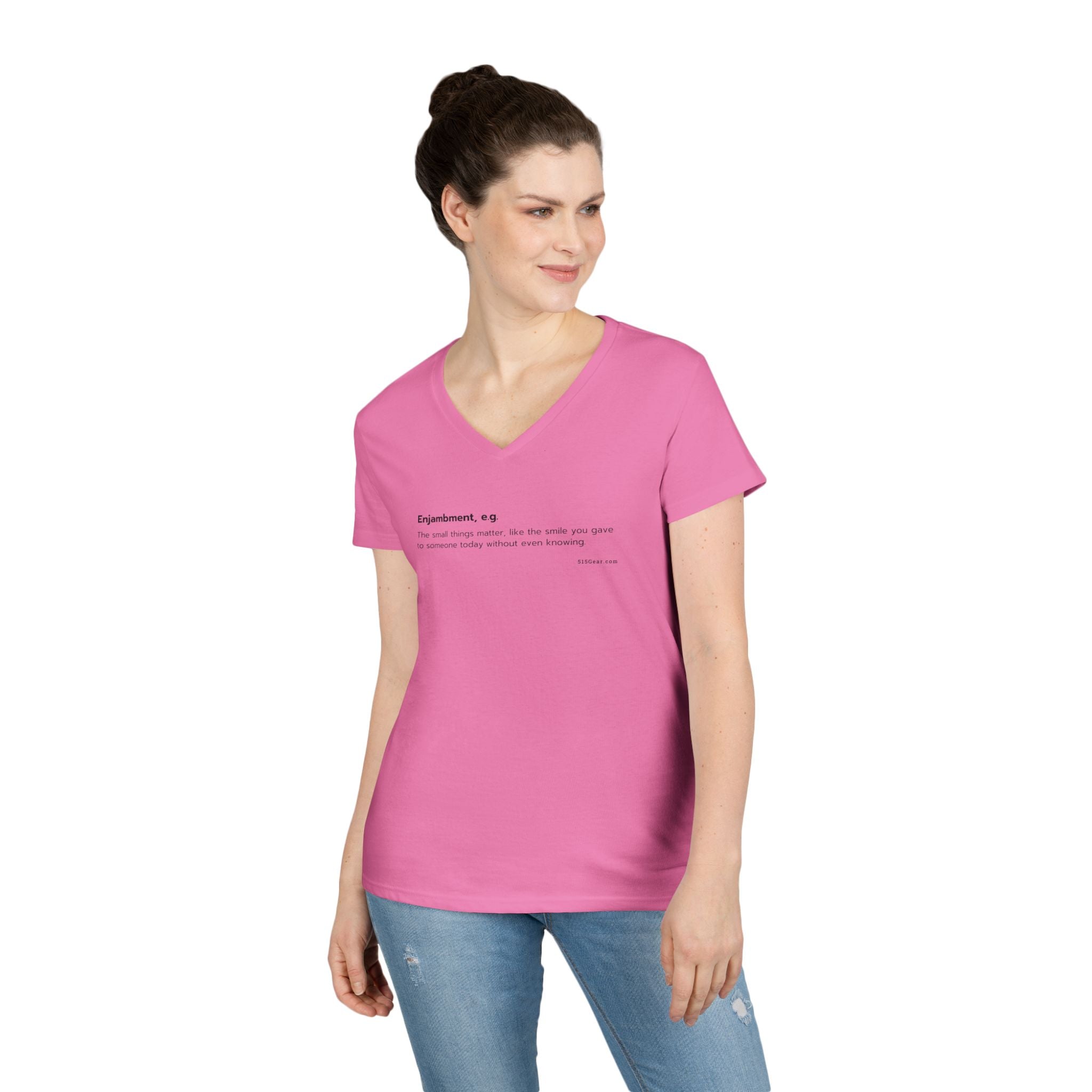 Word Play: Enjambment - Women’s V-Neck Tee
