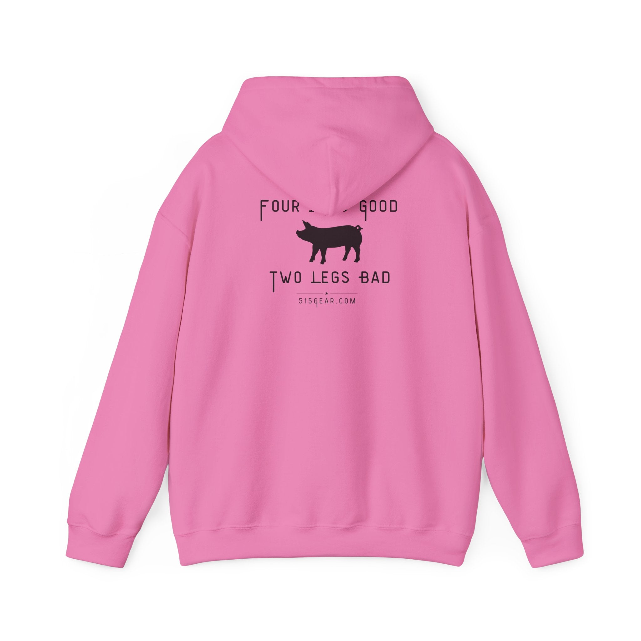 unisex adult hoodie, satirical reference for “Orwellian” lovers | 515Gear.com | anyone love Animal Farm?