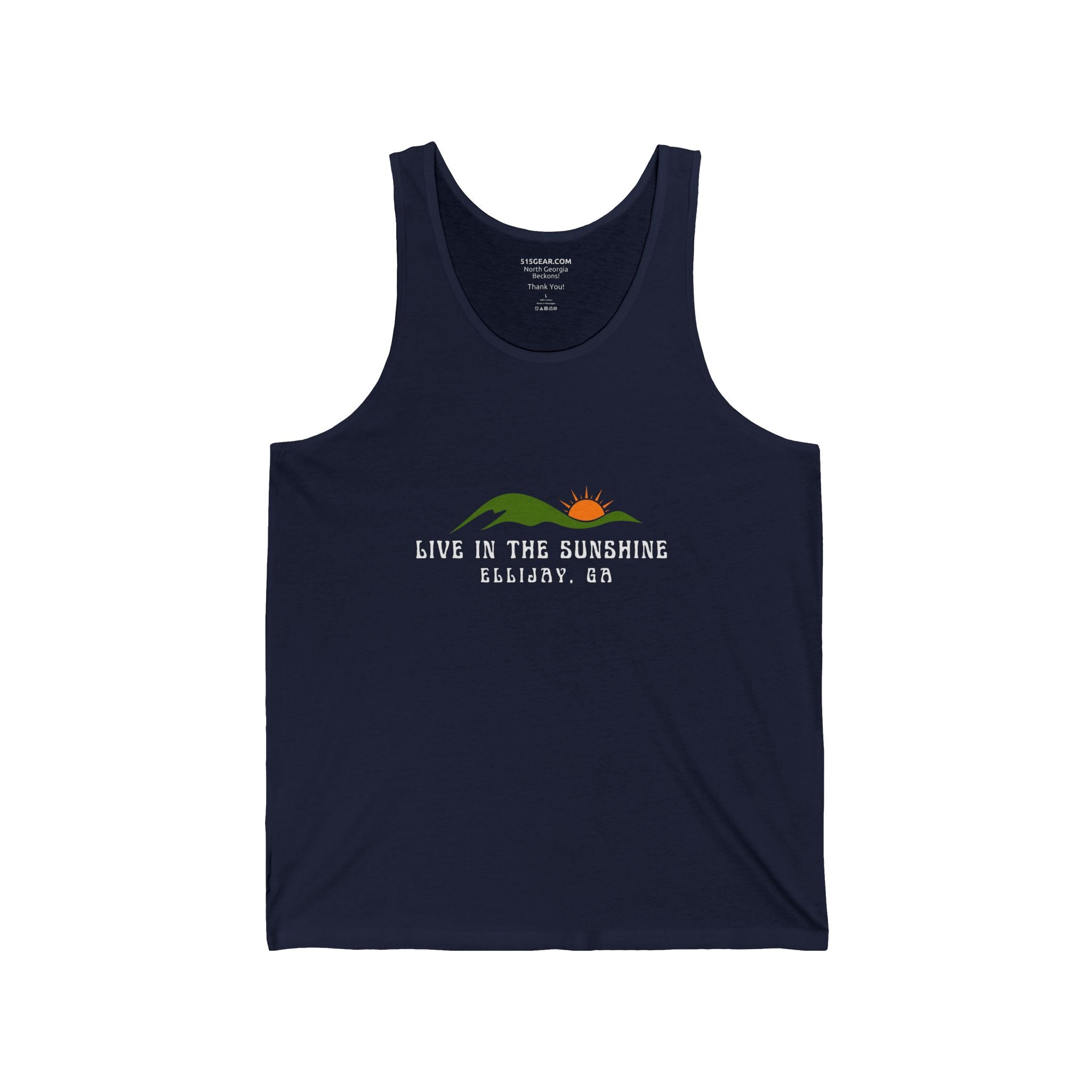 Unisex Adult Tank Top by 515Gear.com | Ellijay, GA | Live in the Sunshine!
