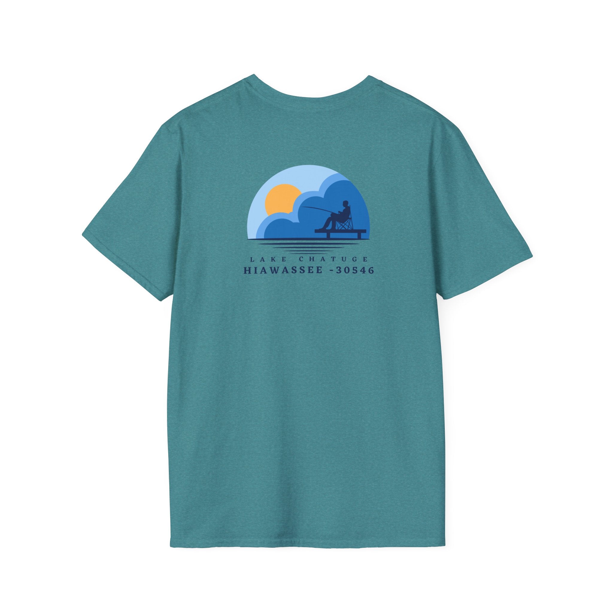 Adult t-shirt, Lake Fishing Graphic, by 515Gear.com | Hiawassee, GA | 30546