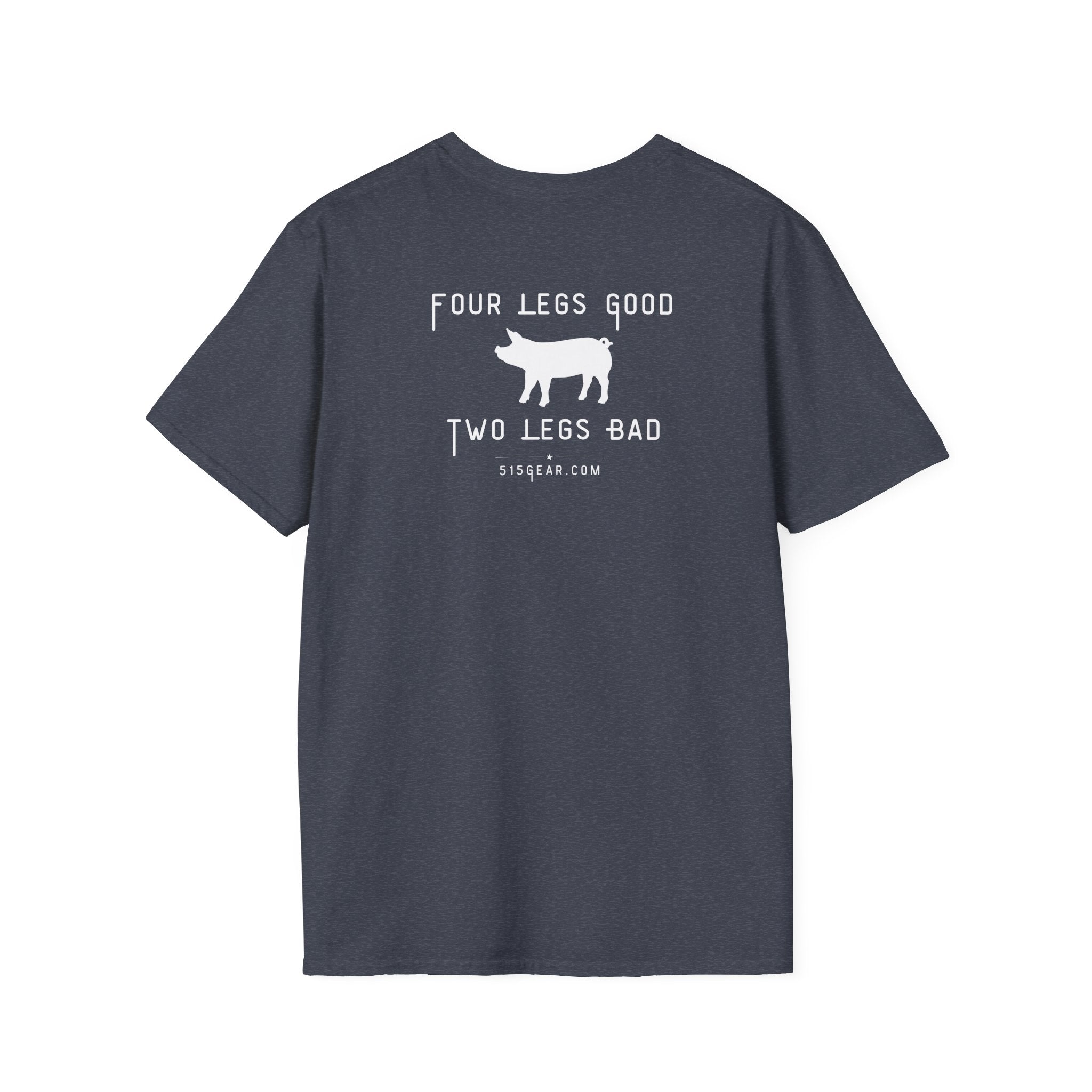 unisex adult t-shirt, satirical reference for “Orwellian” lovers | 515Gear.com | anyone love Animal Farm?