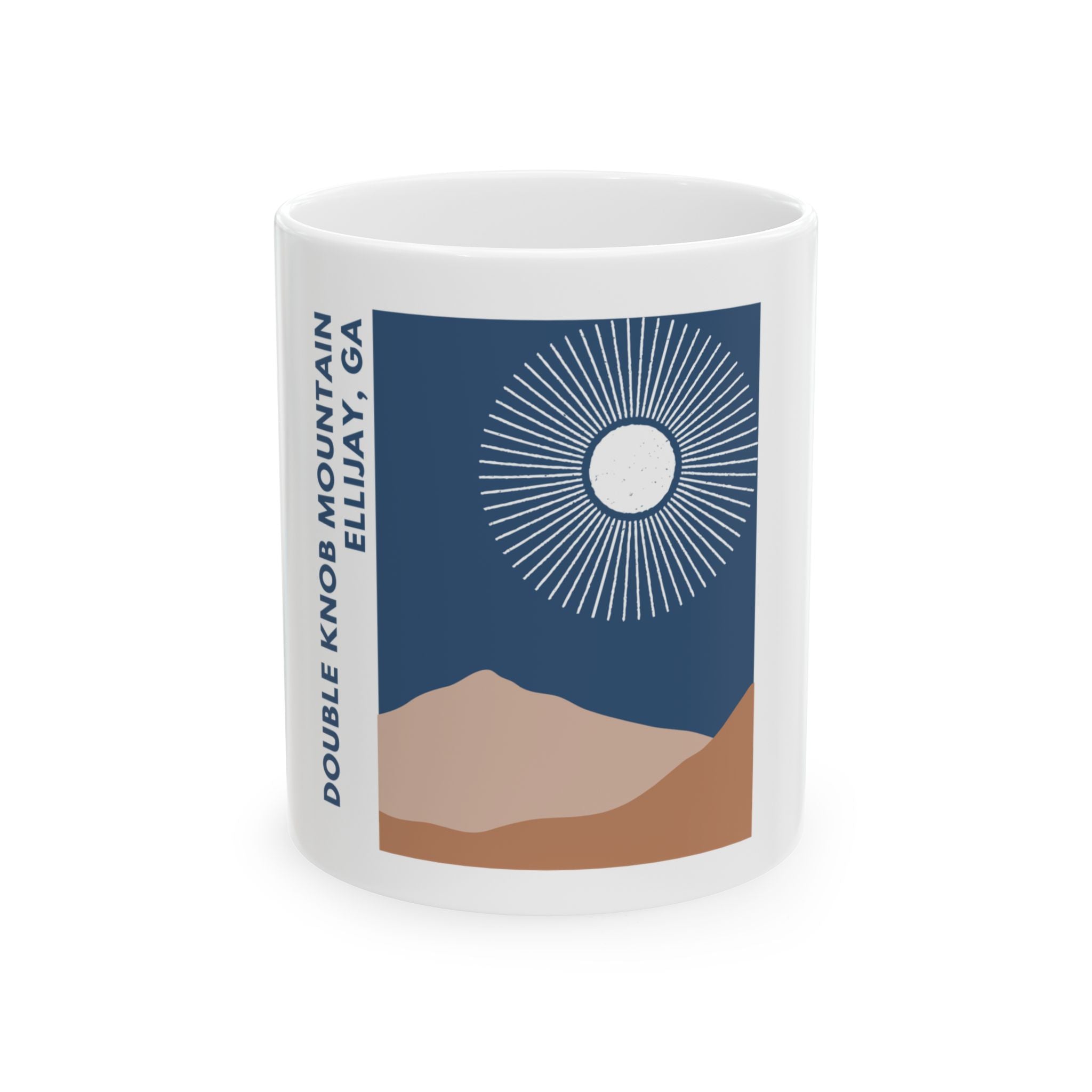 Double Knob Mountain Full Moon, Coffee Mug – 15oz