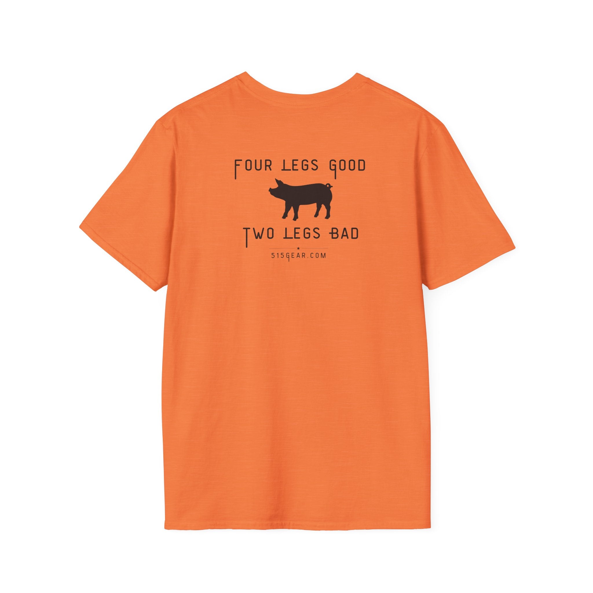 unisex adult t-shirt, satirical reference for “Orwellian” lovers | 515Gear.com | anyone love Animal Farm?